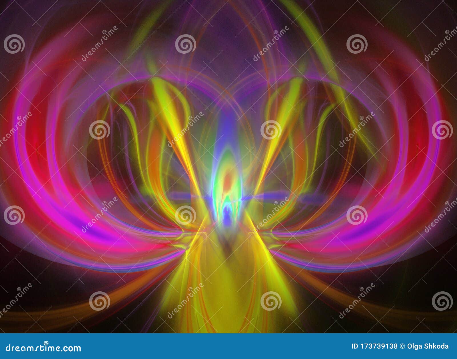 abstract symmetrical fractal