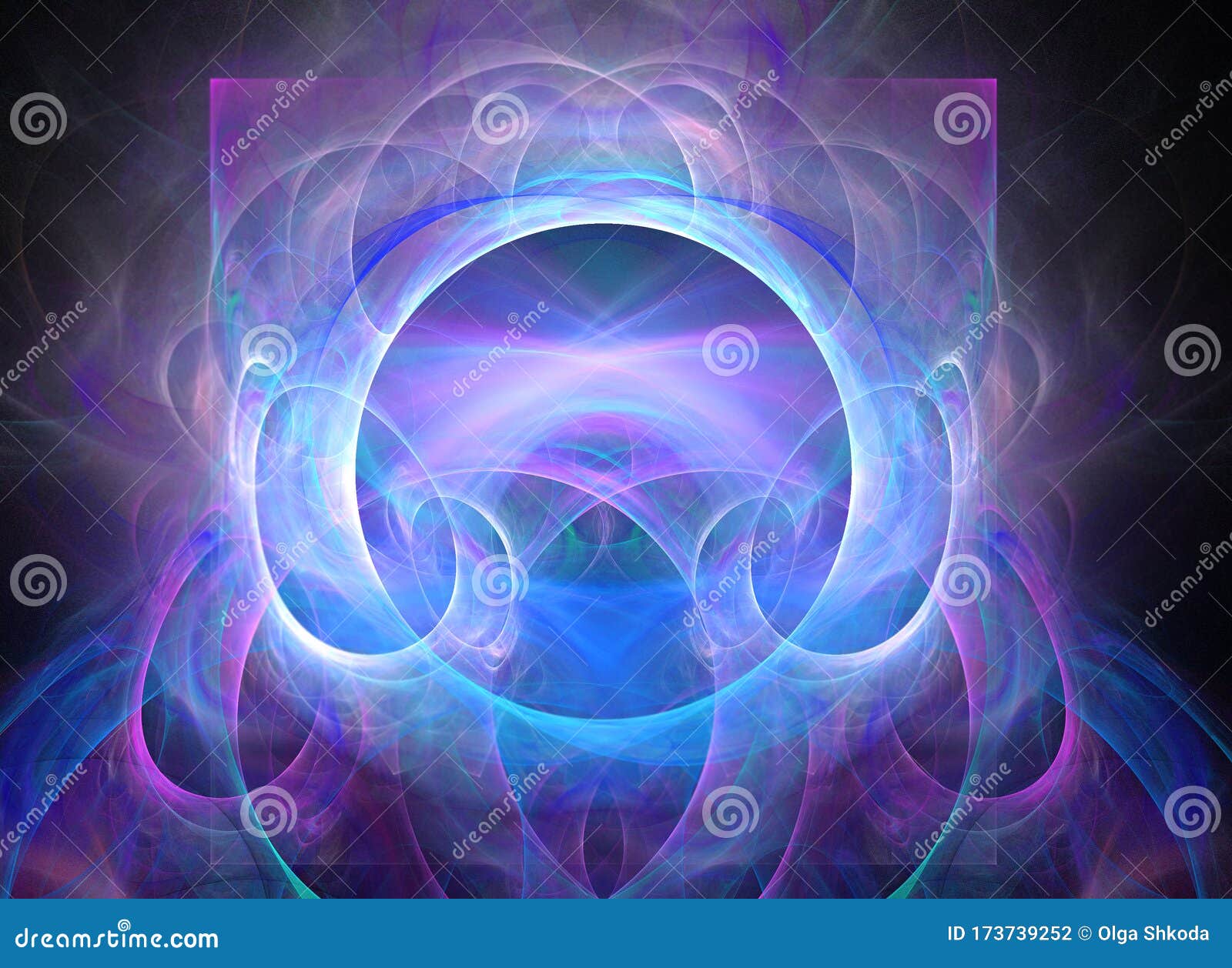 abstract symmetrical fractal