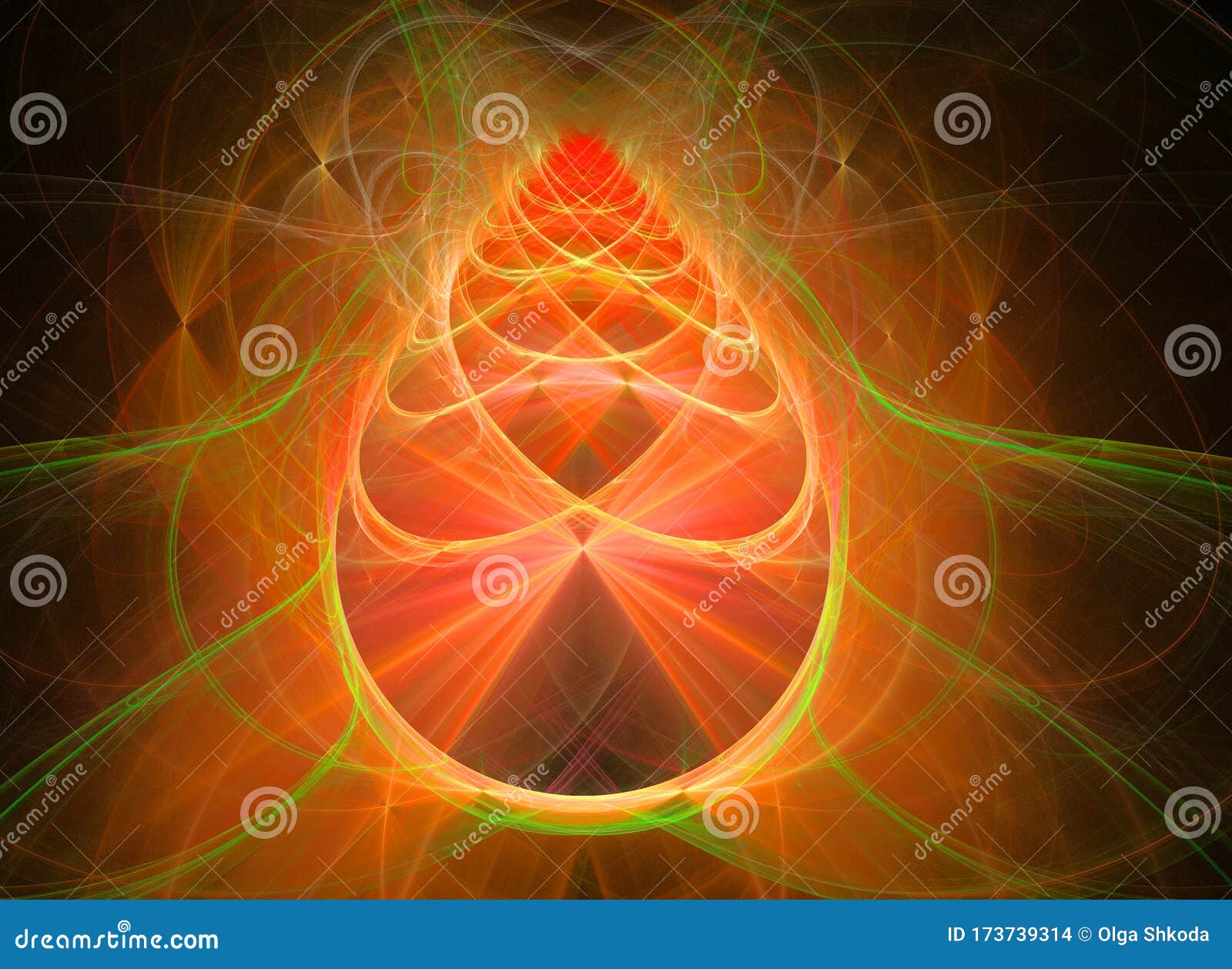abstract symmetrical fractal