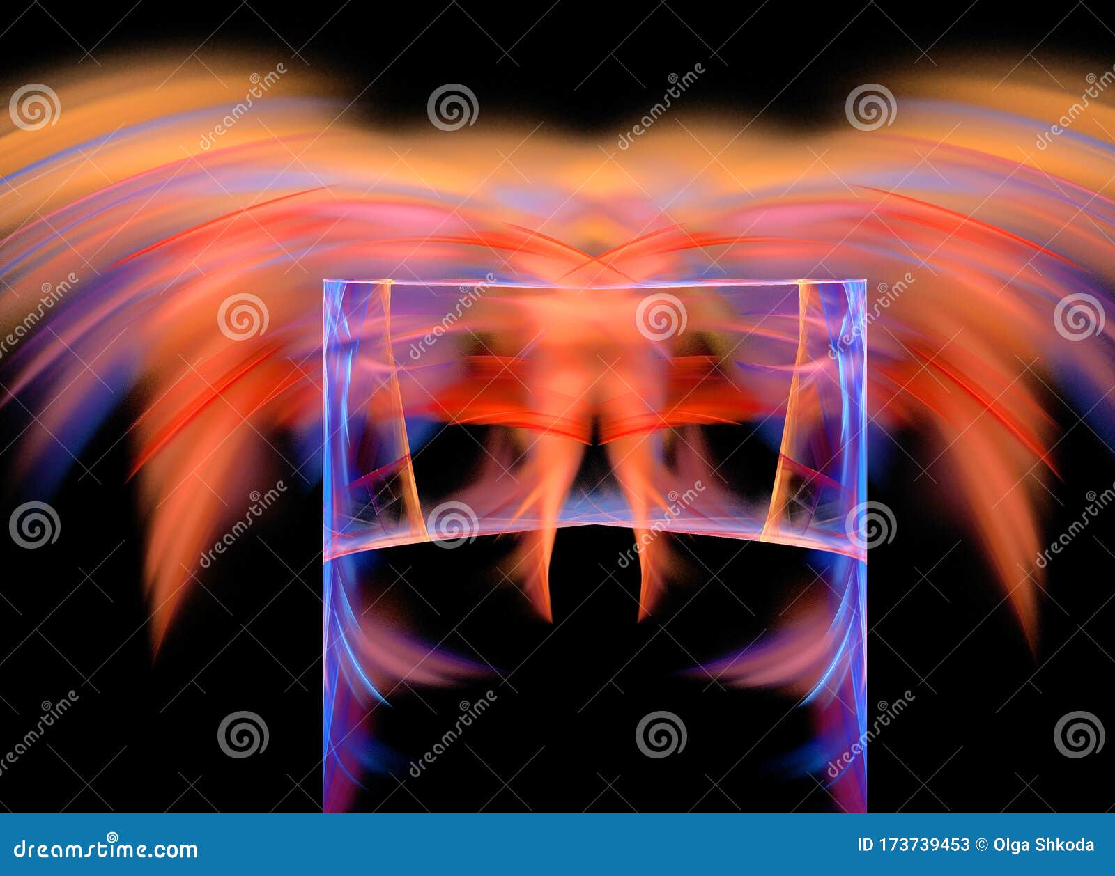 abstract symmetrical fractal