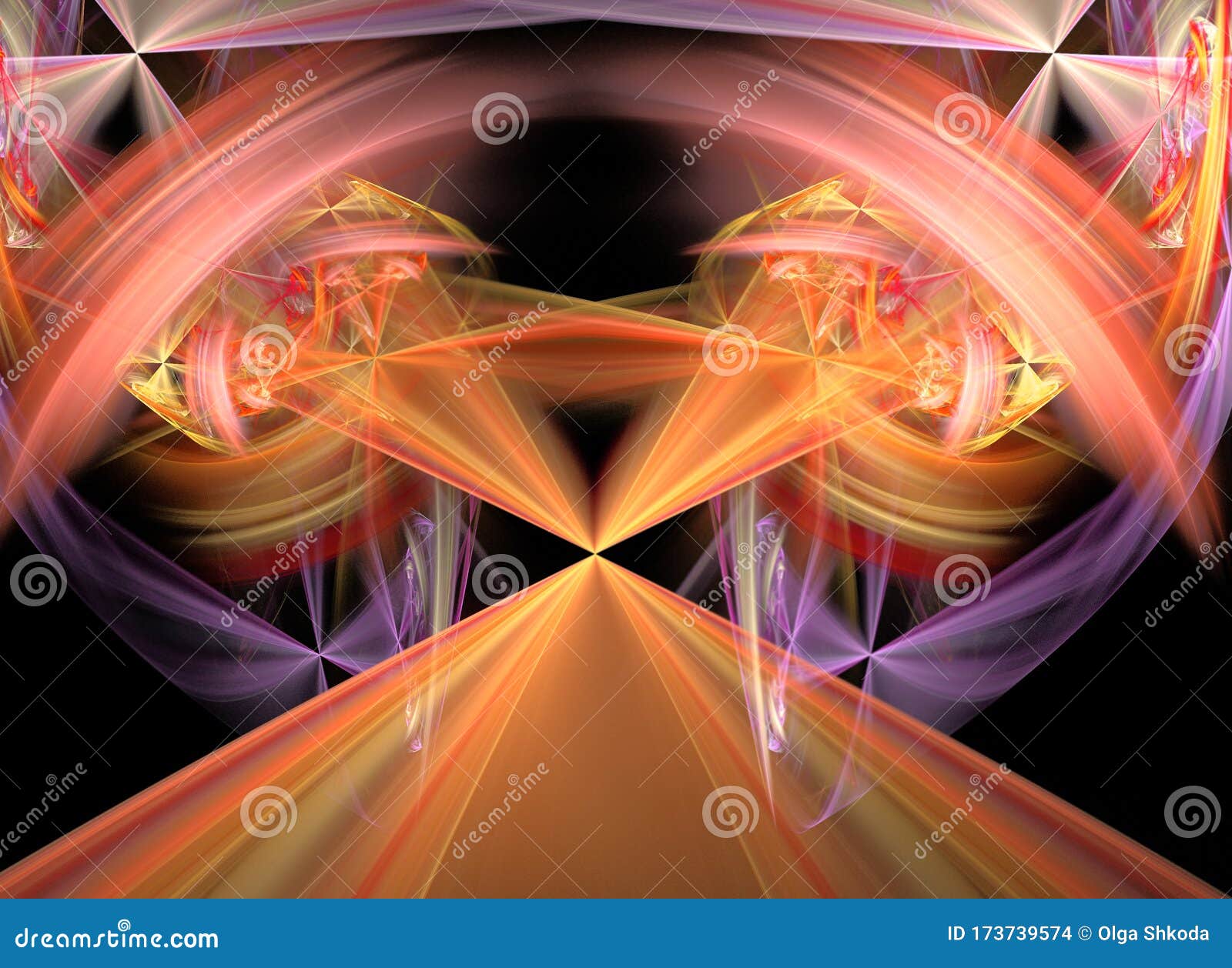 abstract symmetrical fractal