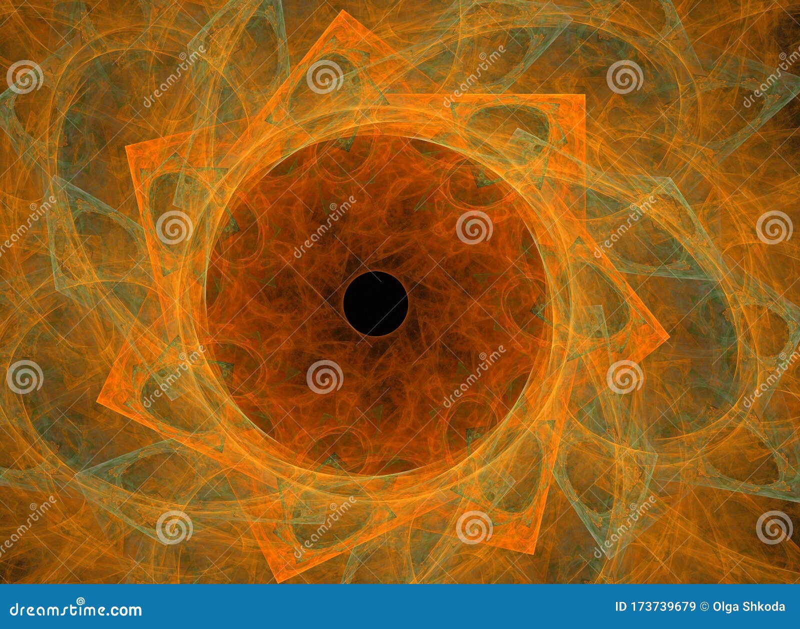 abstract symmetrical fractal