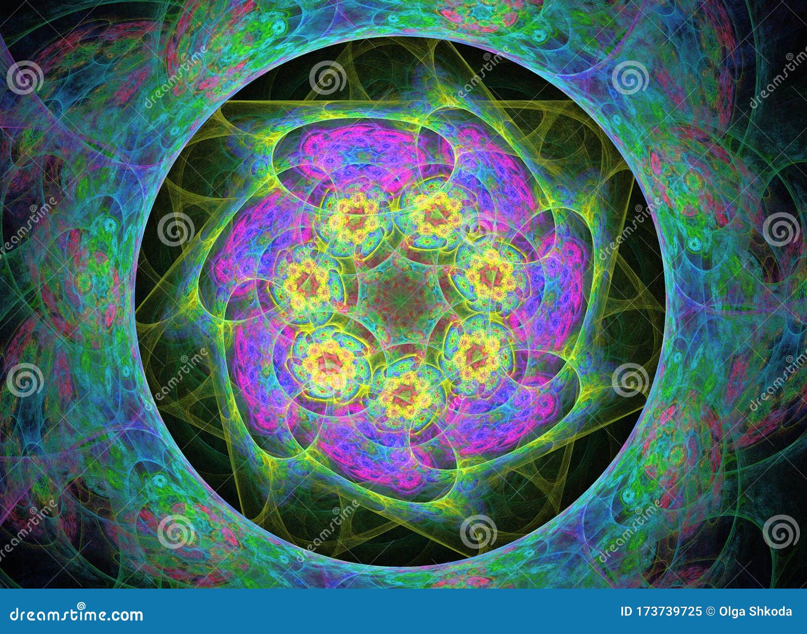 abstract symmetrical fractal