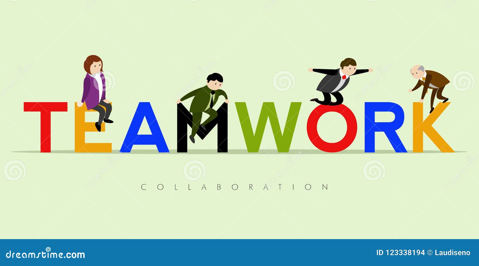 Abstract Teamwork Concept Image Stock Vector - Illustration of union ...