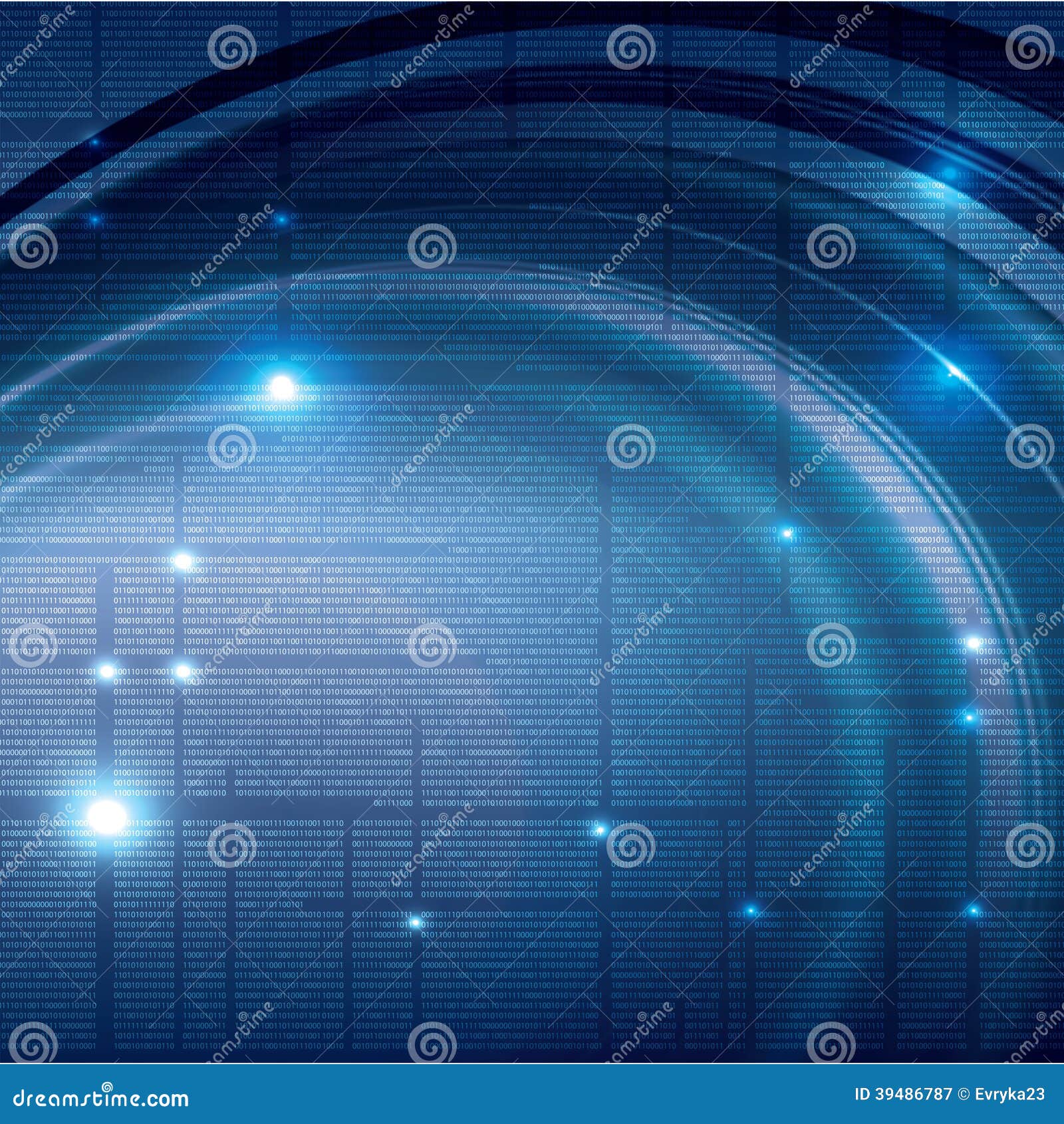 abstract tech binary background