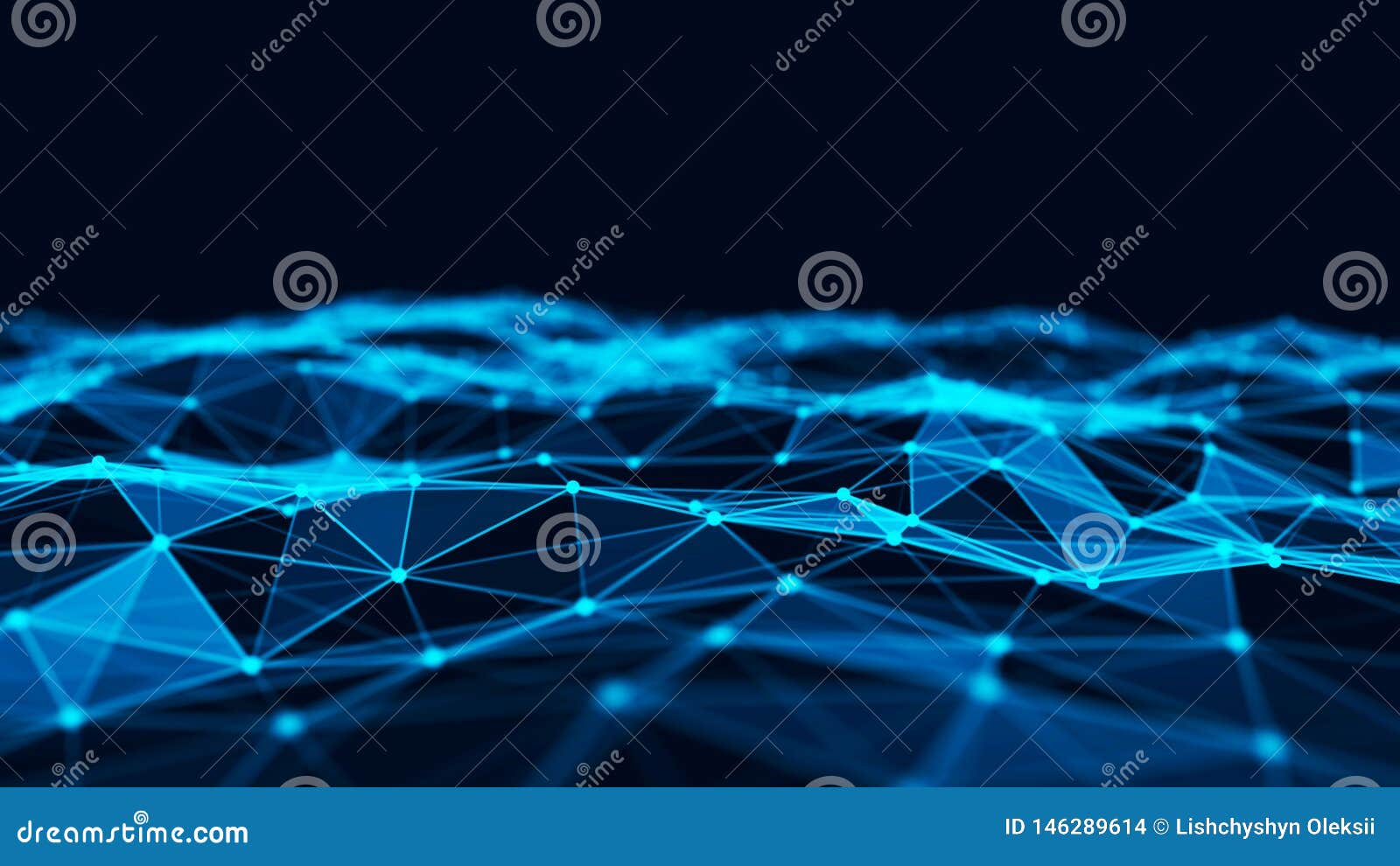 abstract technology background. network connection structure. big data digital background. 3d rendering