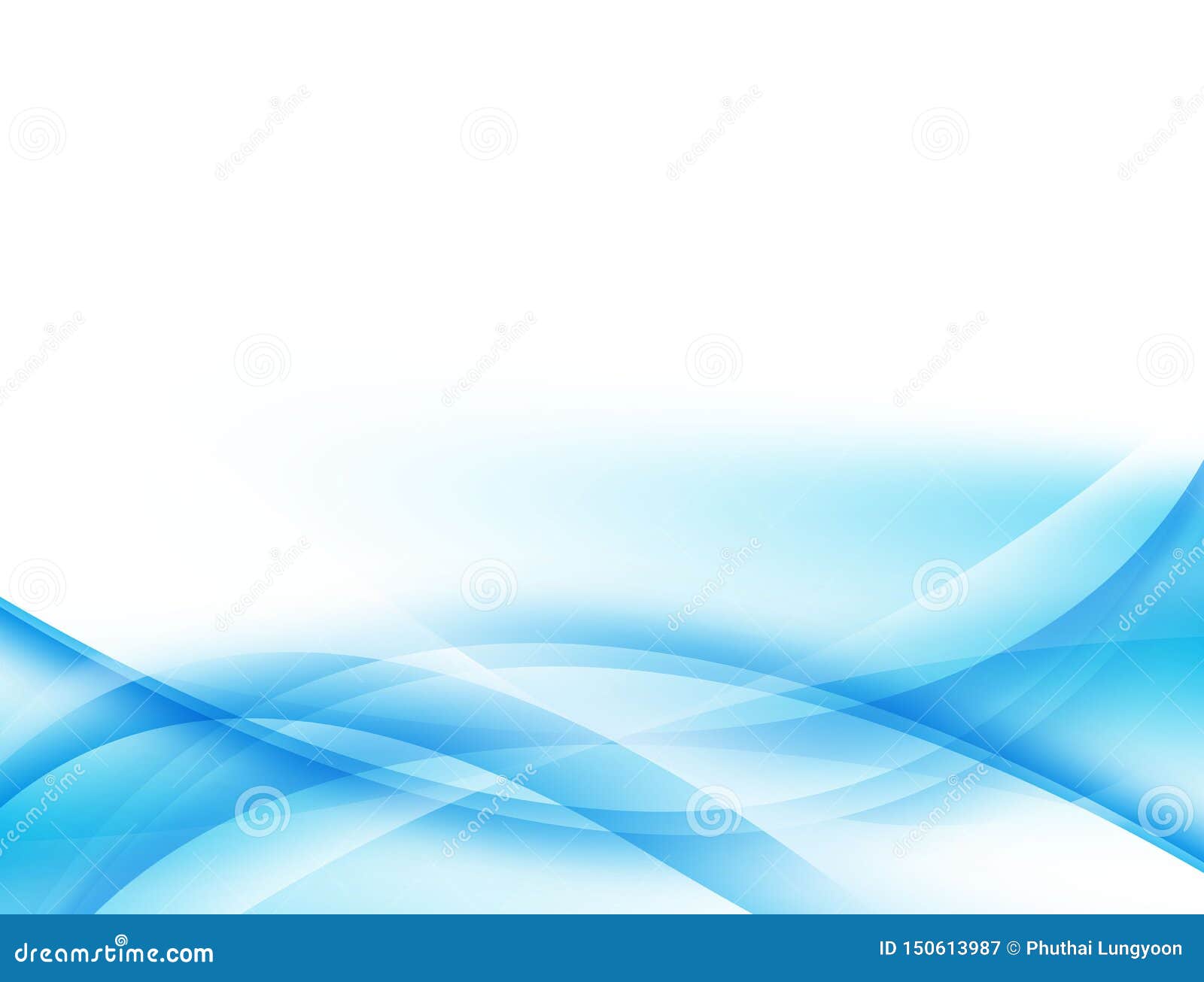 Abstract Blue and White Wave Background Stock Vector Illustration of