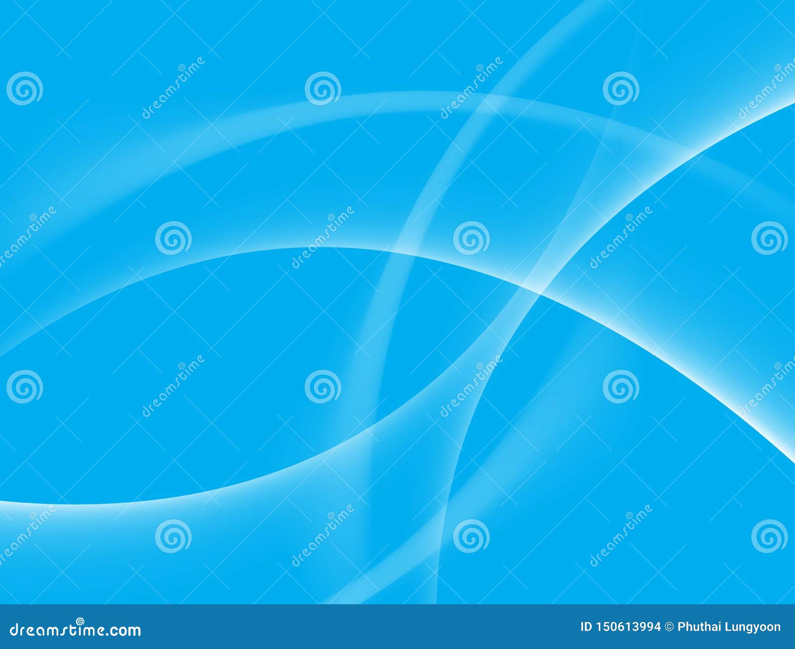 Abstract Blue and White Wave Background Stock Illustration