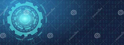 Abstract Technology Binary Code Background.Digital Binary Data and ...