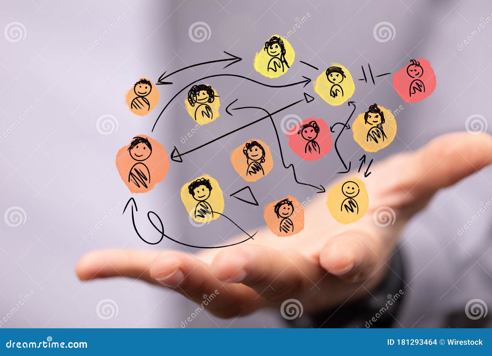 A Abstract Technology Group and Data Stock Photo Image of friends