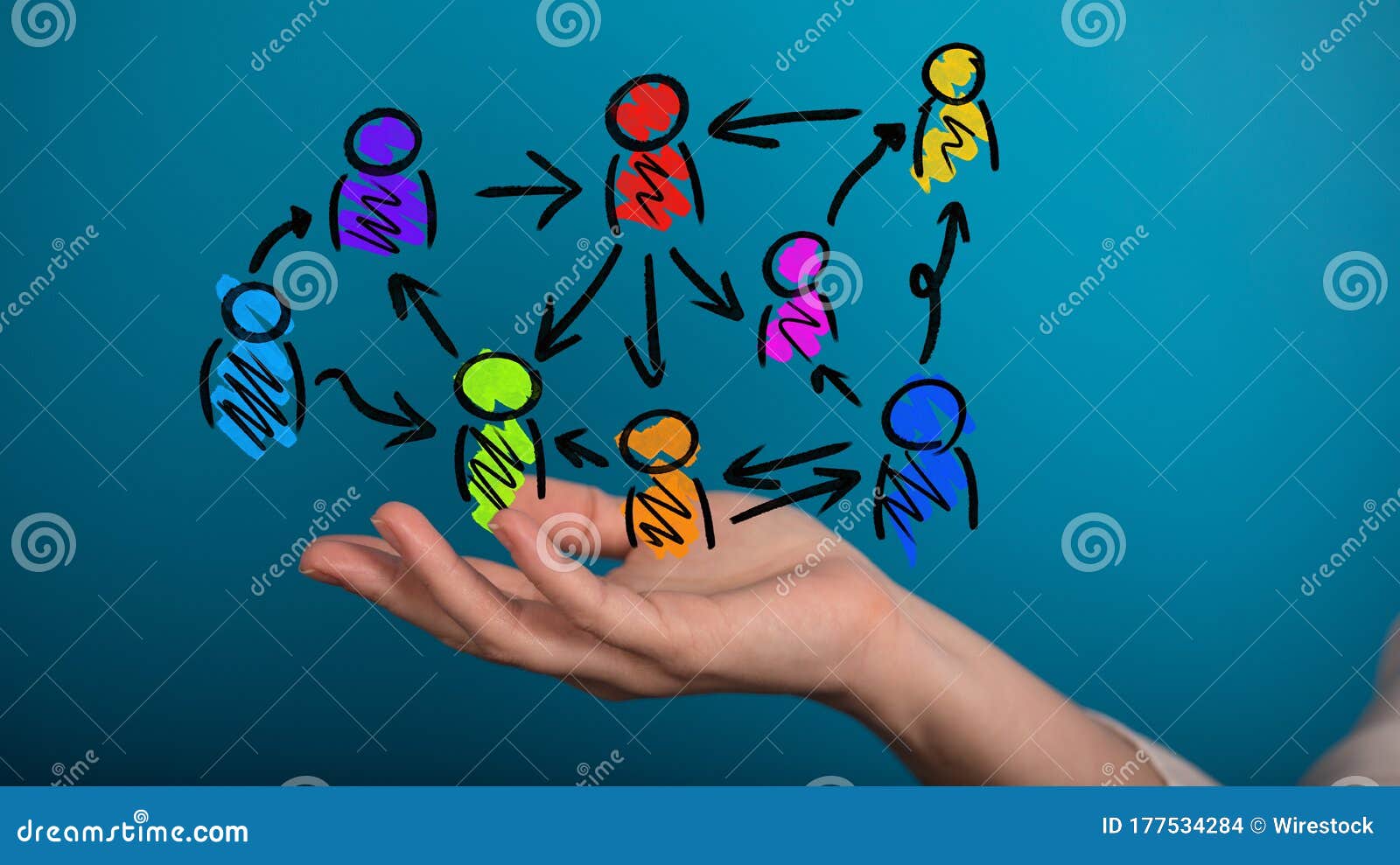 A Abstract Technology Group and Data Stock Photo Image of