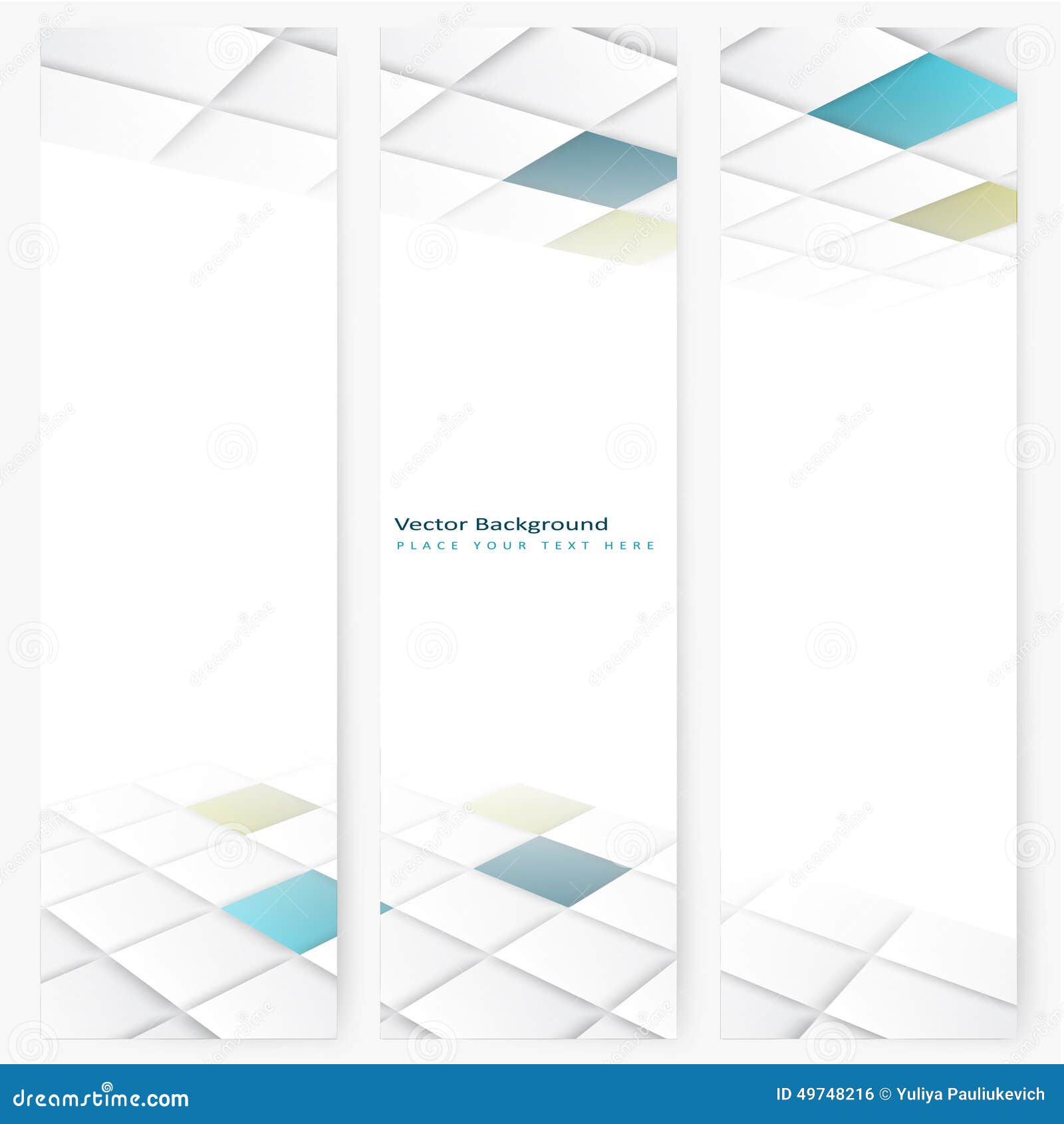 abstract template vertical perspective banner stock vector perspective template