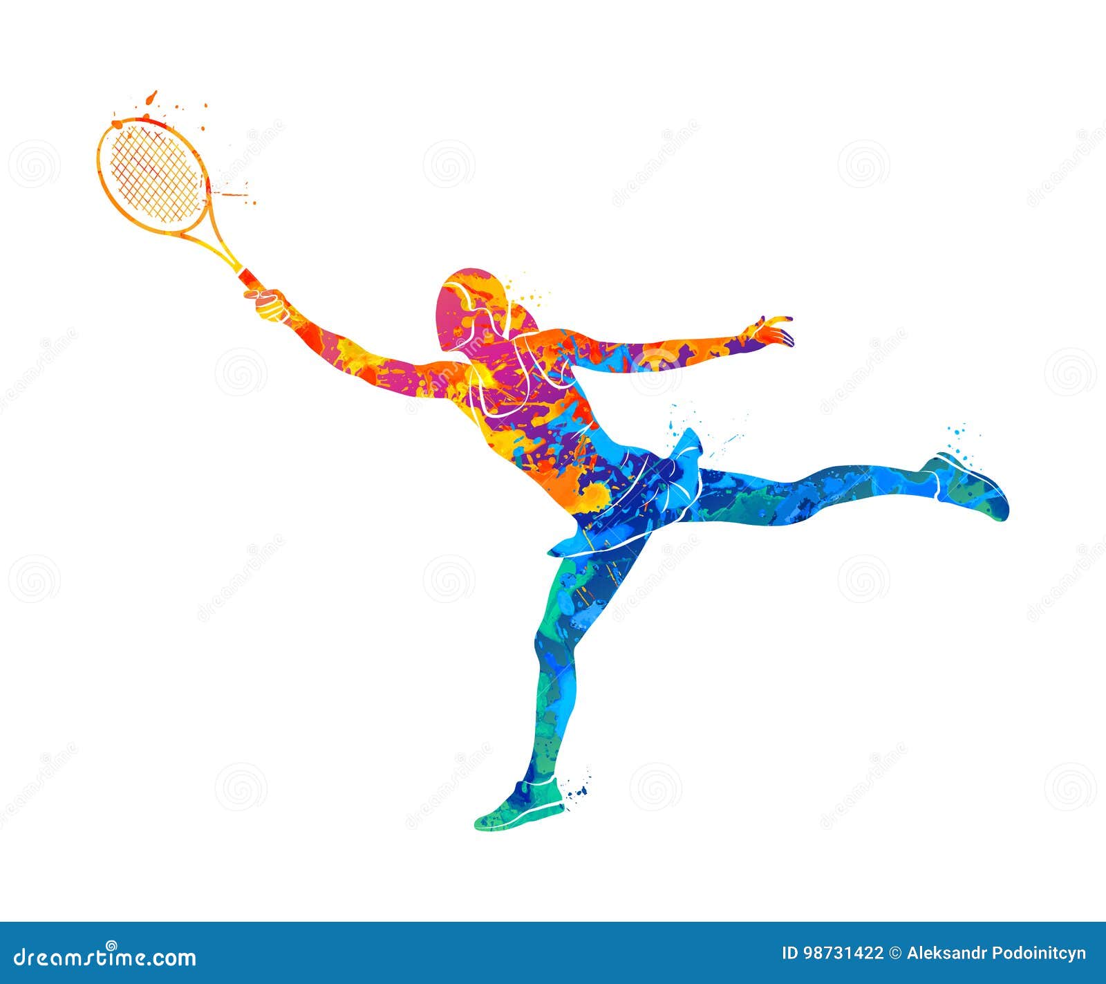 tennis player, silhouette