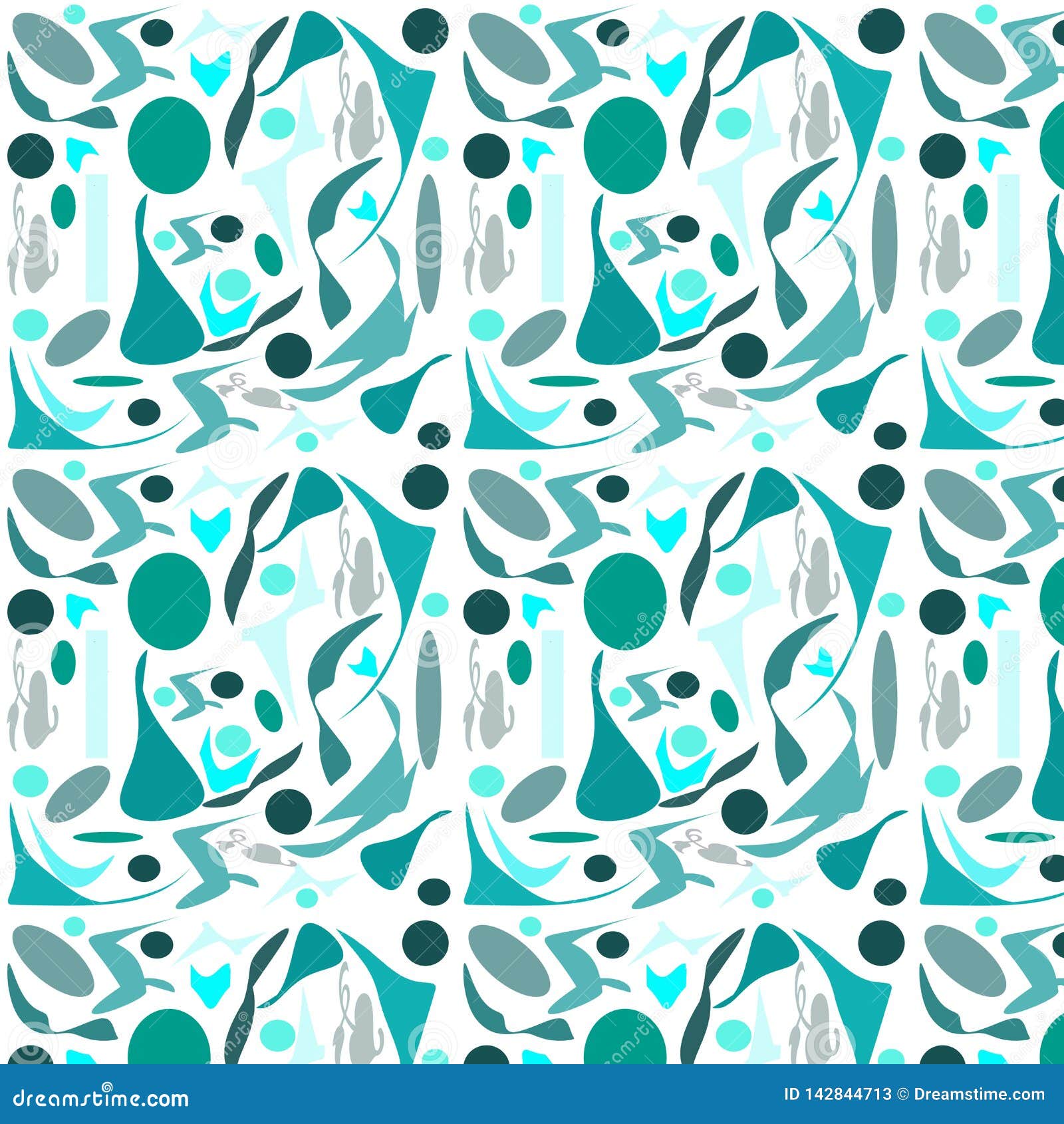 Abstract Texture with Beautiful Geometric Shapes Stock Illustration