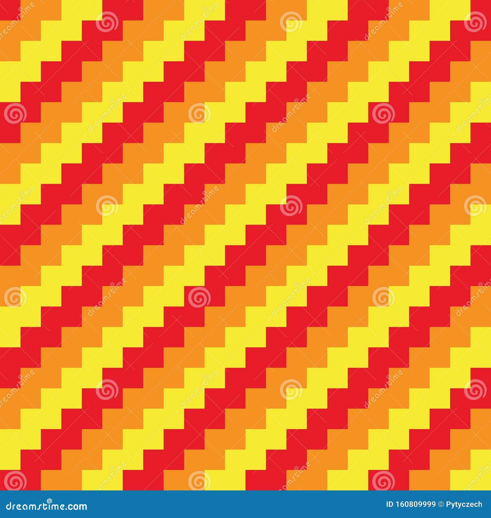 Abstract Three Color Seamless Background Chevron Pattern. Vector