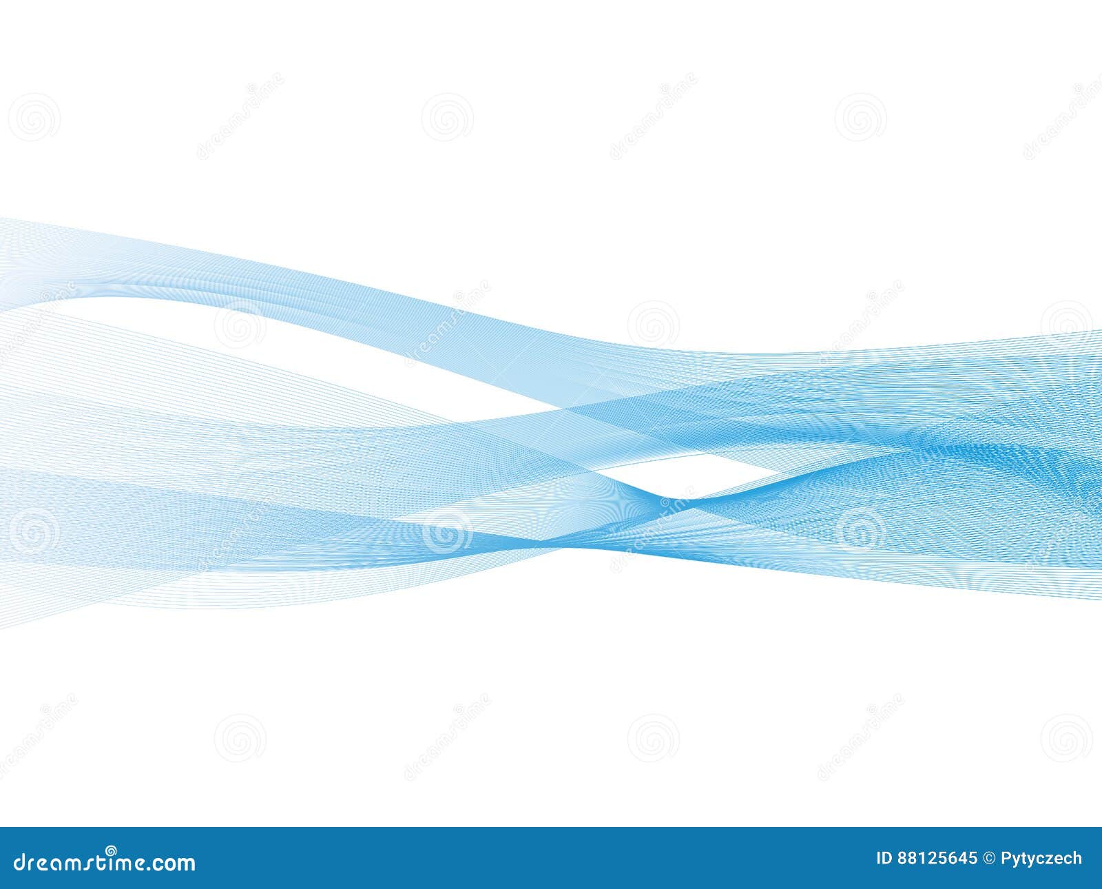 Abstract Transparent Blue Wave Background Smoke Effect Design