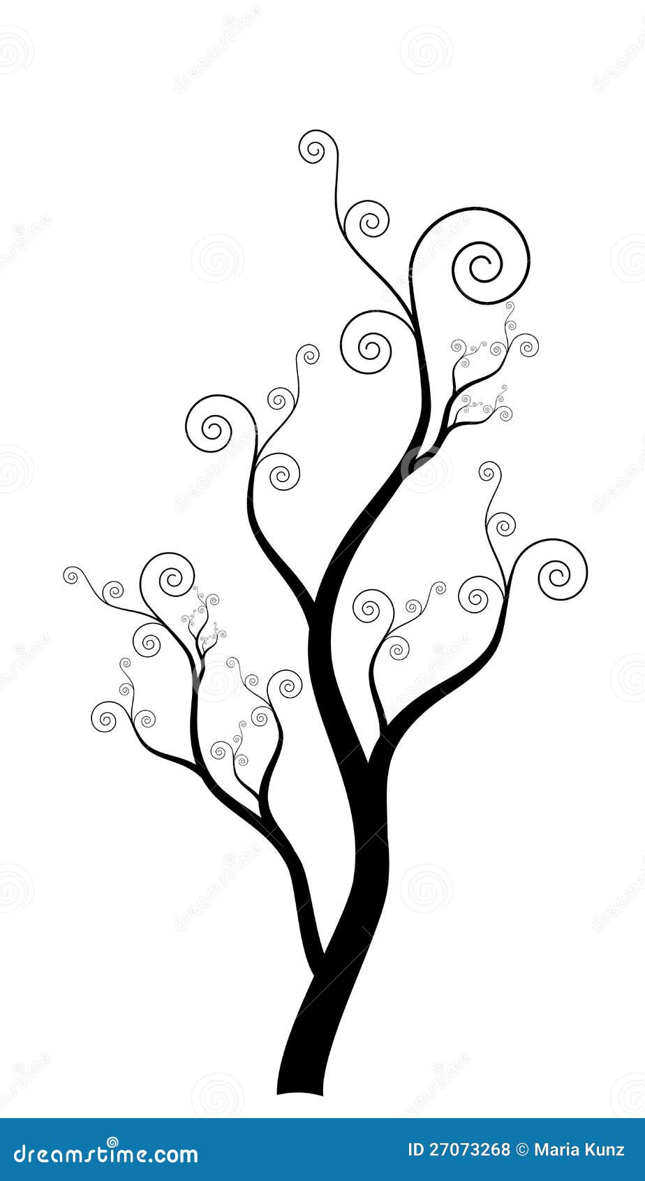 Abstract tree stock illustration. Illustration of branches - 27073268
