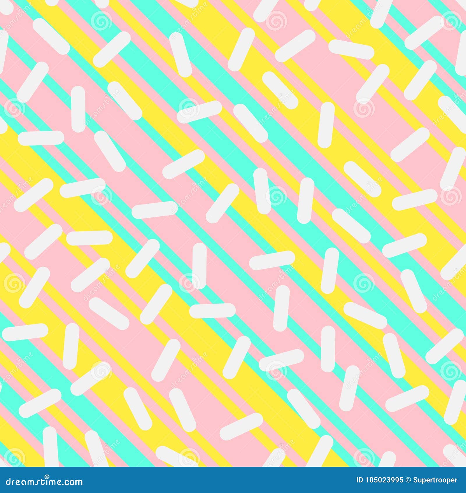 retro seamless pattern in memphis style 