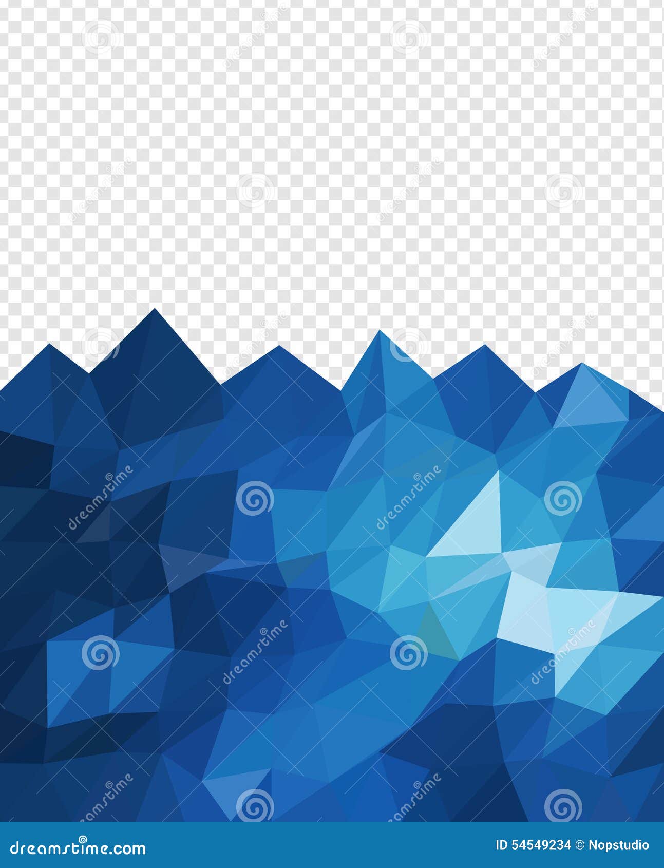 Abstract Triangle Blue Ocean Stock Vector Illustration of banner