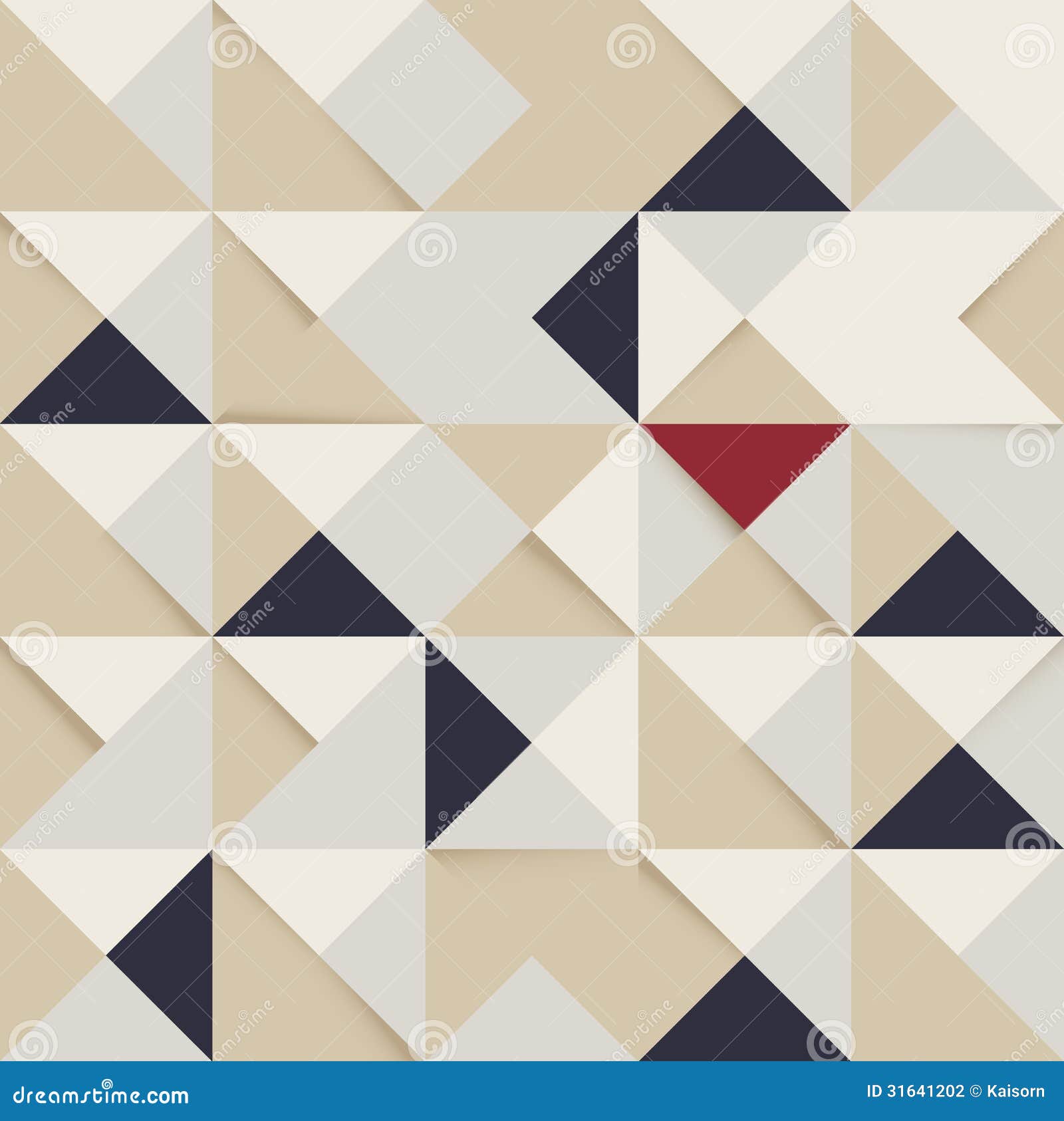 Abstract Triangle and Square Pattern Retro Backgro Stock Vector