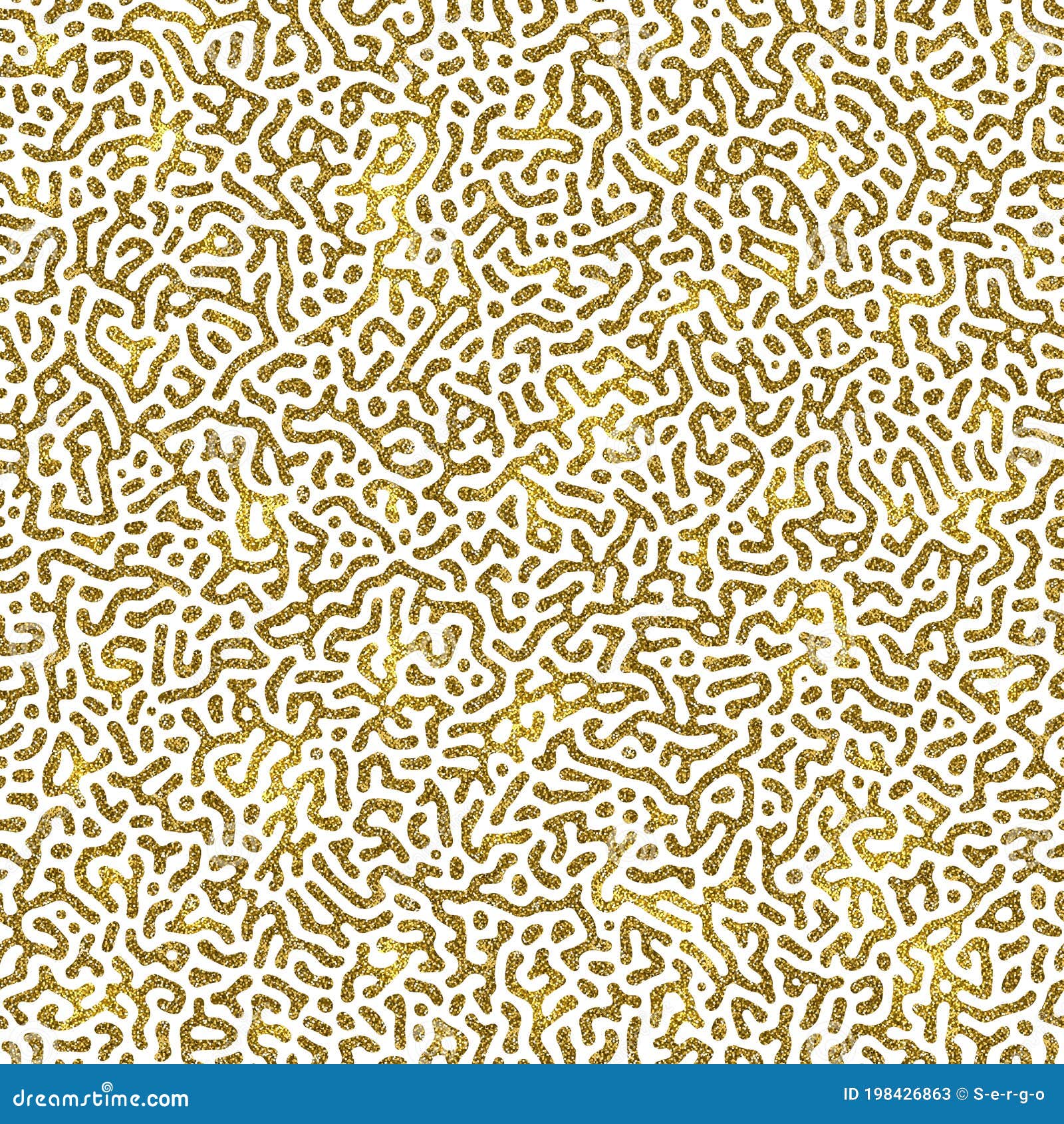 abstract turing seamless background. camouflage pattern. abstract background with glitter gold.
