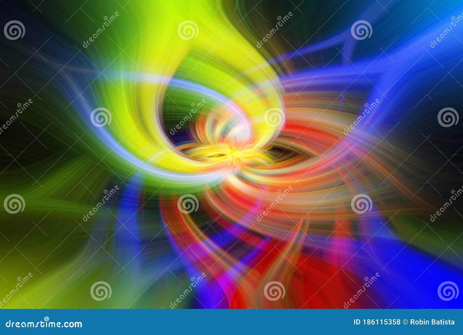 abstract twisted light fibers effect