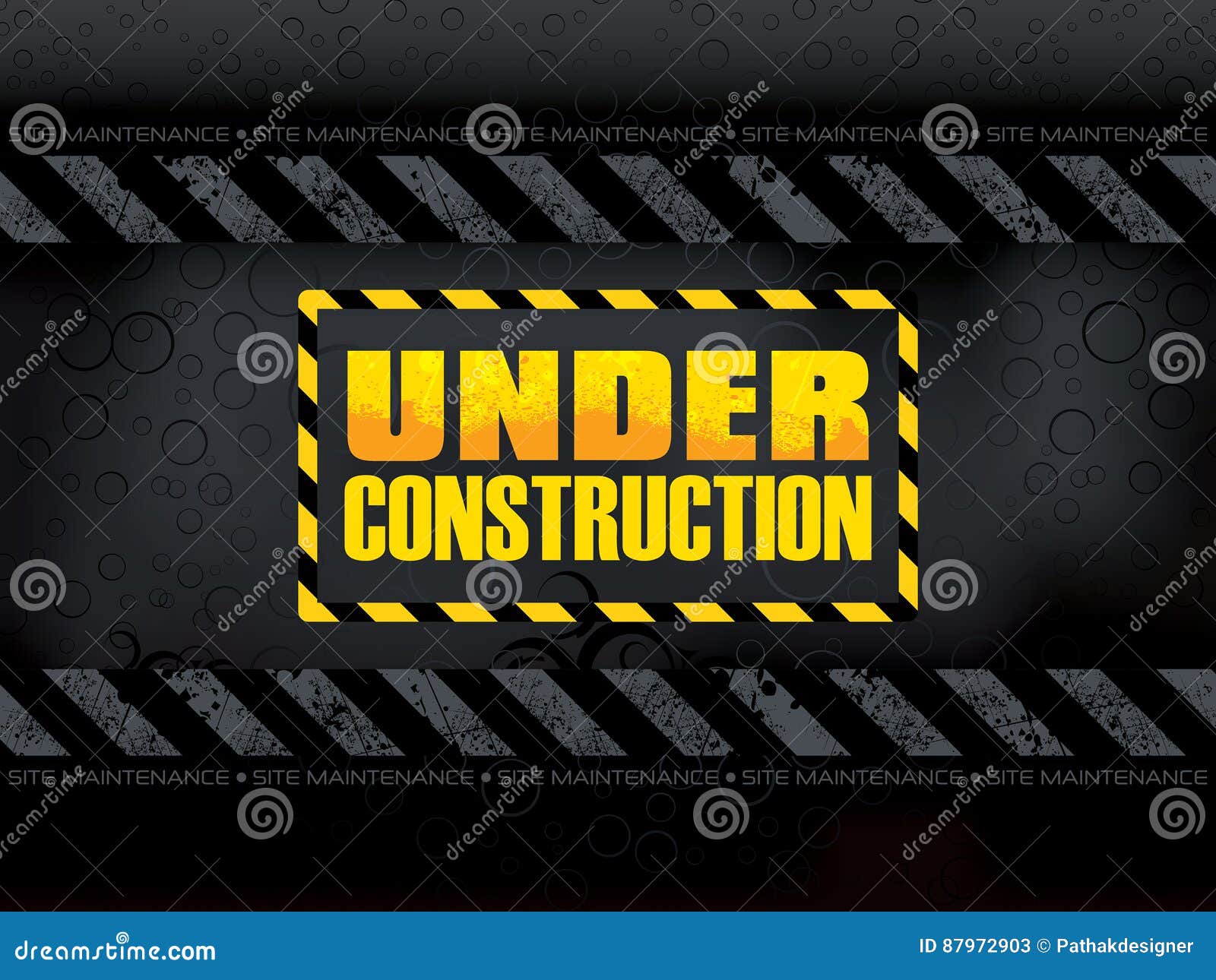 Abstract Under Construction Background Stock Vector - Illustration of ...