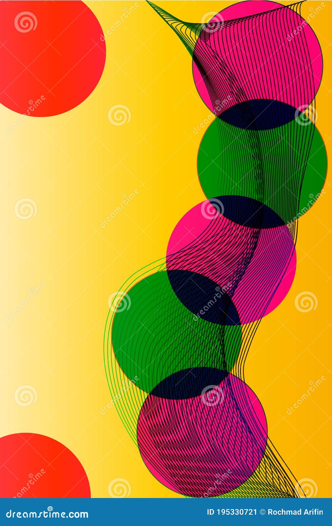 abstract  background with colorful circles