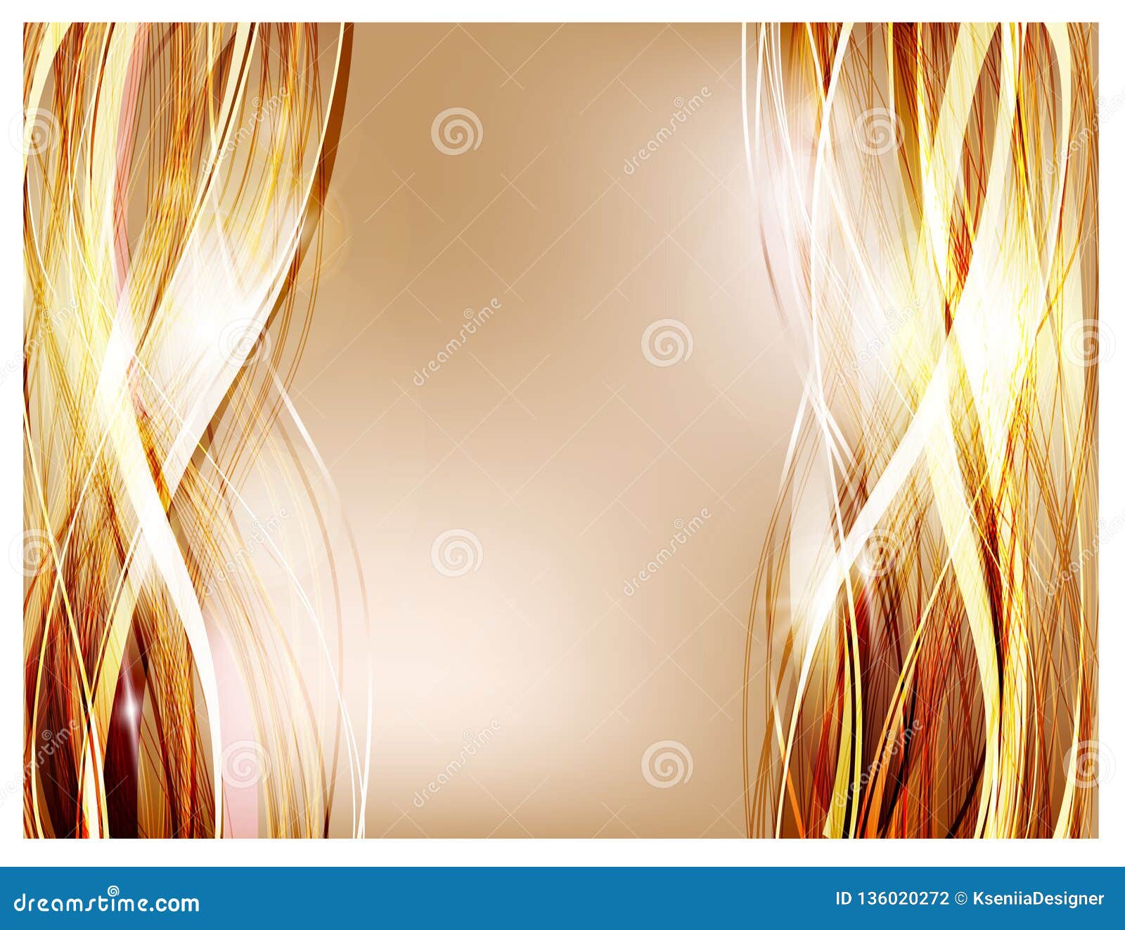 Abstract Vector Background. Thick Strands of Hair for Shampoo and