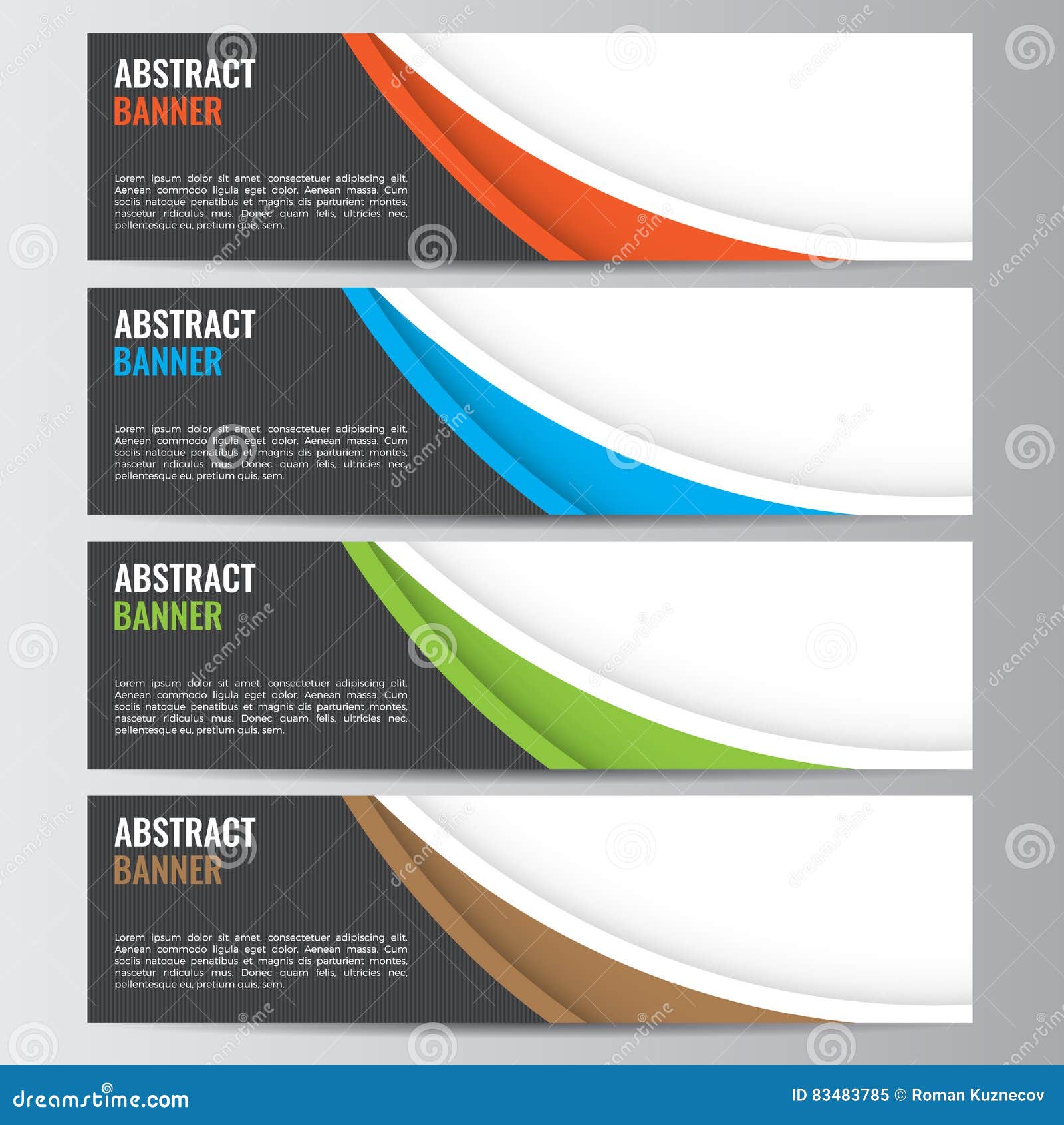 Abstract Vector Banner Business Background Stock Vector - Illustration