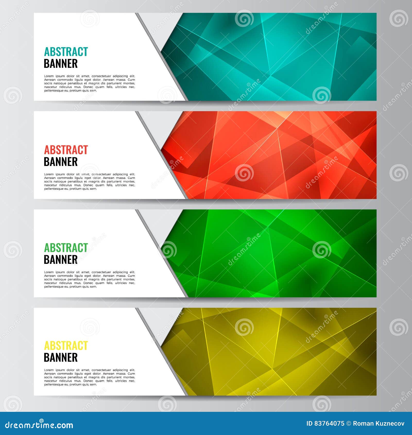 Abstract Vector Banner Business Background Stock Vector - Illustration