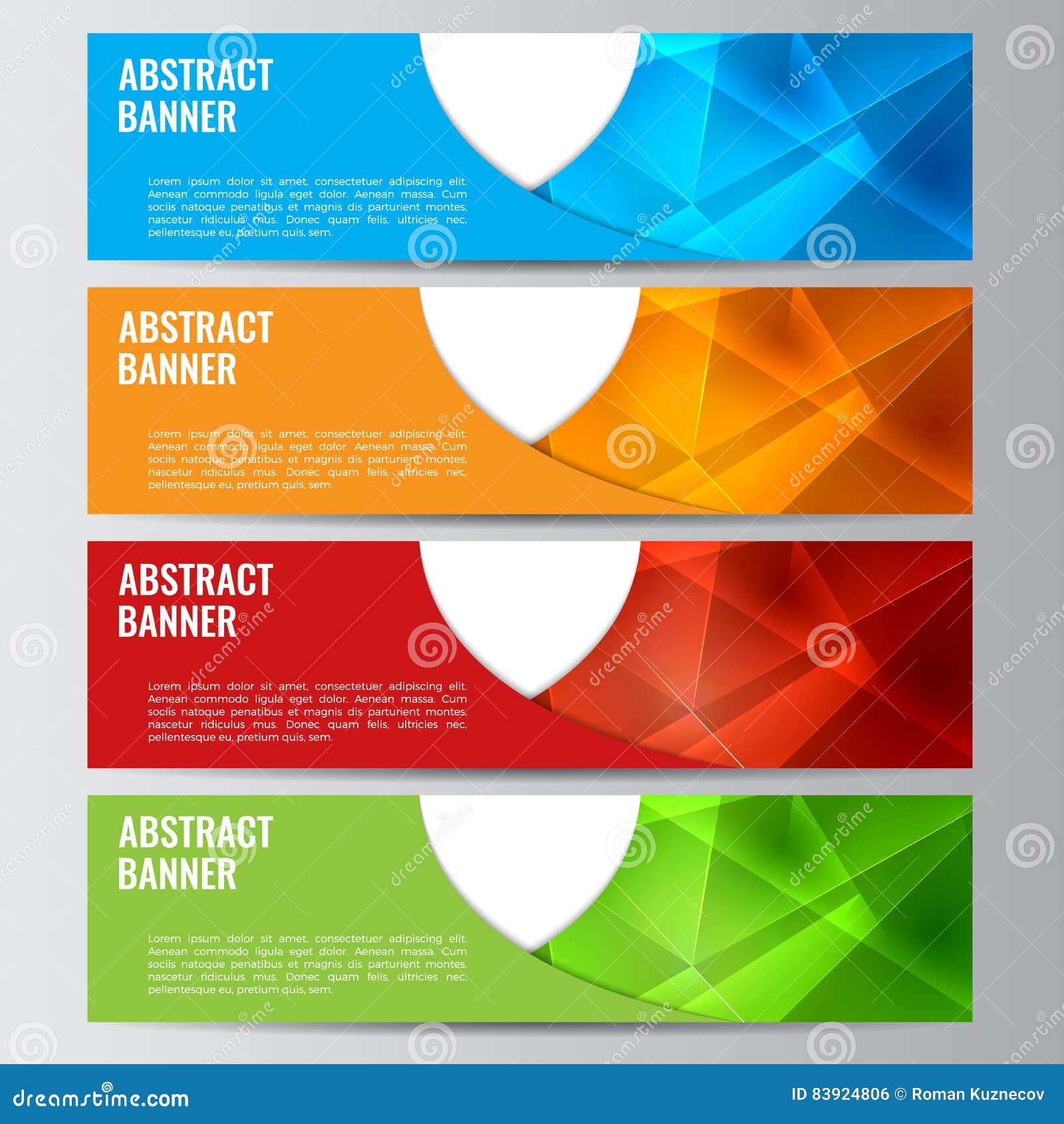 Abstract Vector Banner Business Background Stock Vector - Illustration