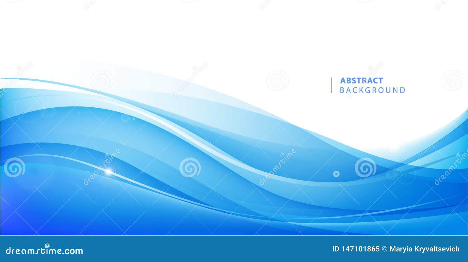 abstract  blue wavy background. graphic  template for brochure, website, mobile app, leaflet. water, stream