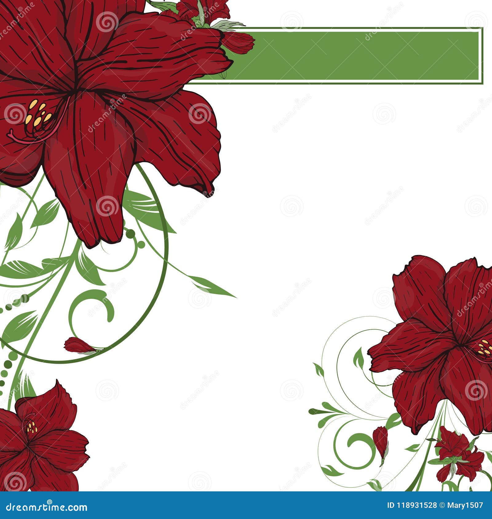 Vector Flower Invitation Save The Date Card Stock Vector Illustration Of Birthday Form Vector Flower Invitation Save The Date Card Stock Vector Illustration Of Birthday Form