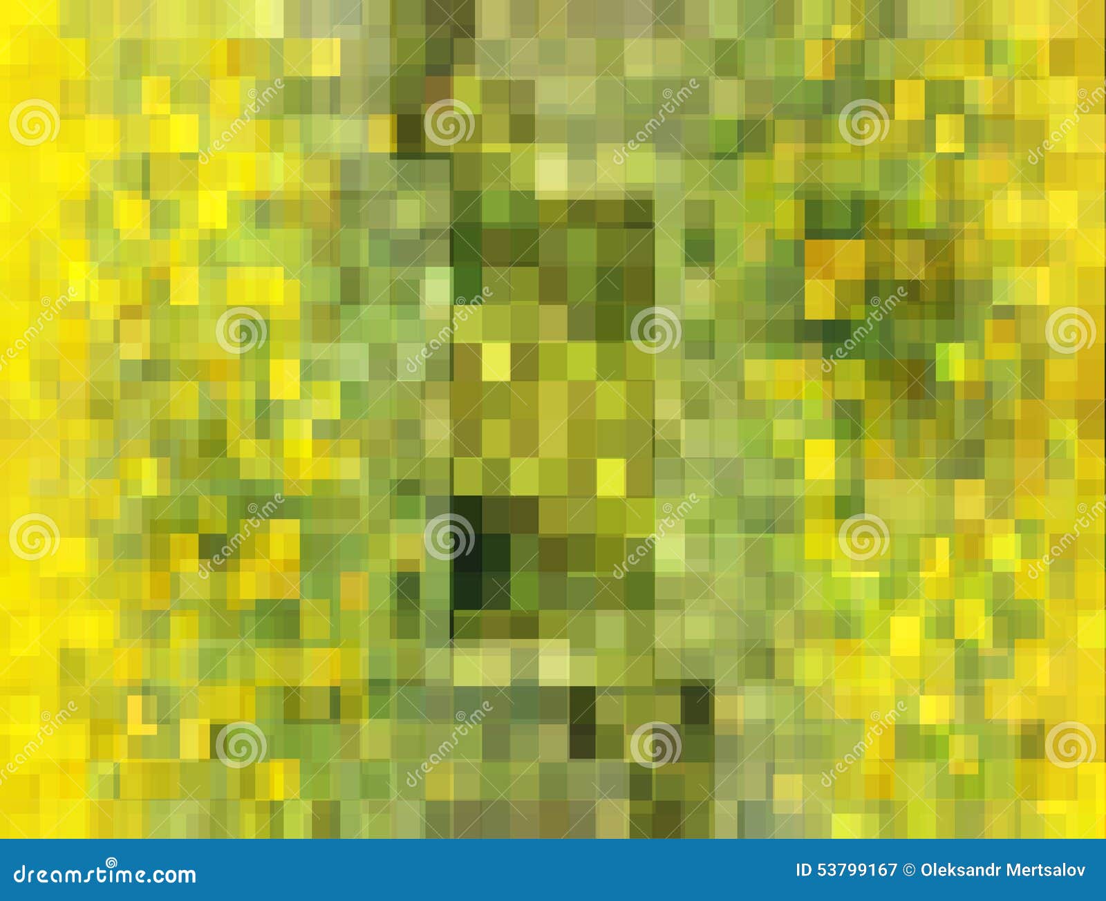 Abstract Vector Illustration Background of Light Green Squares Stock