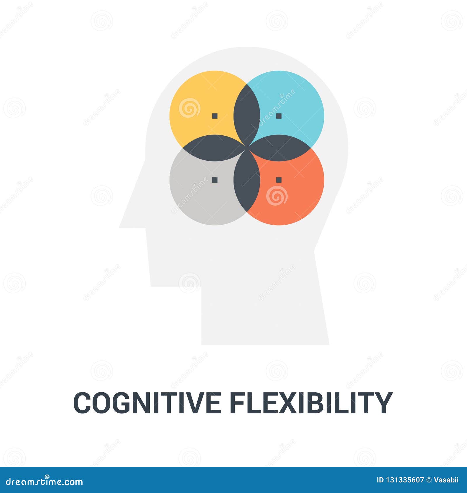 cognitive flexibility icon concept