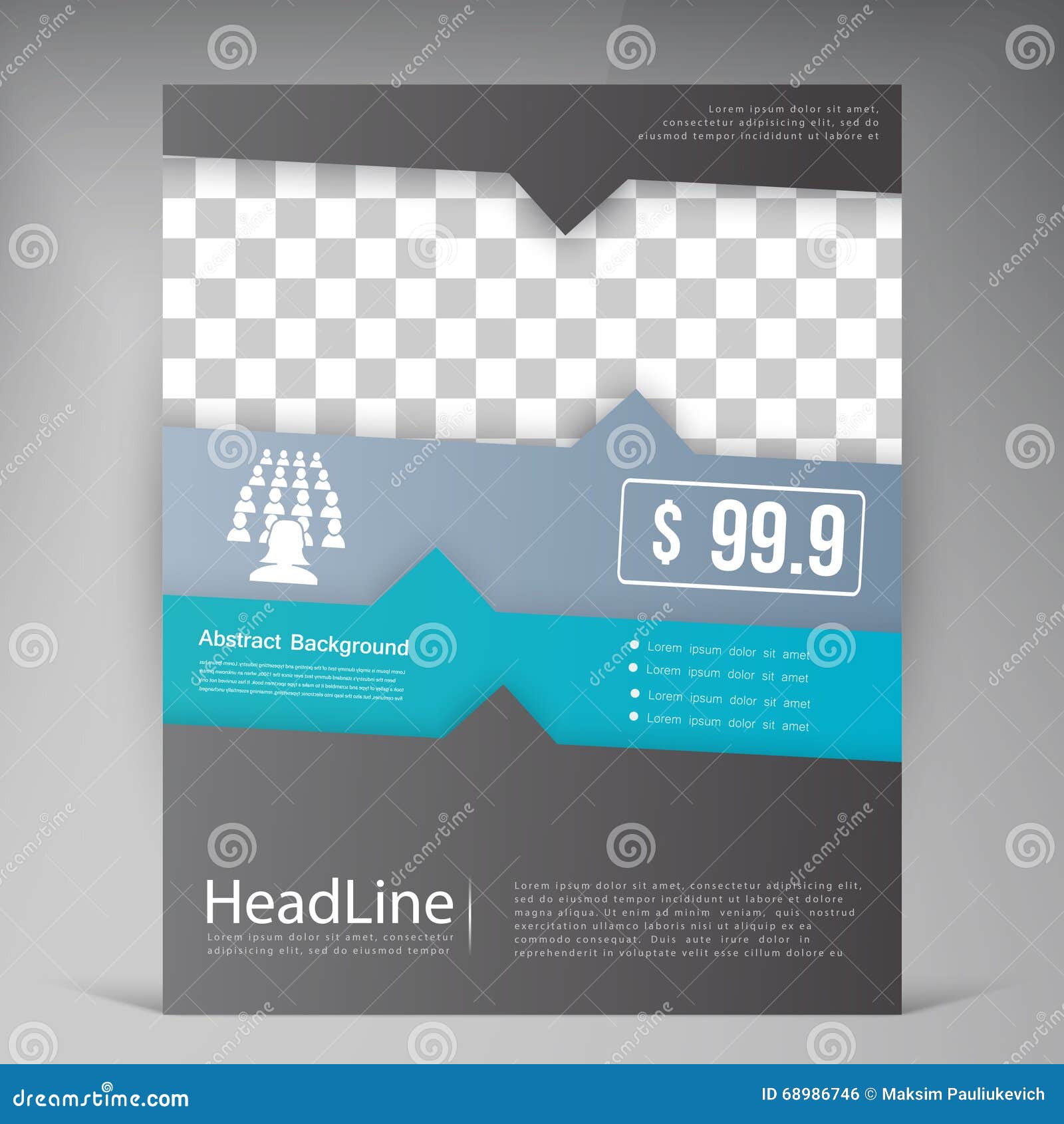 Abstract Vector Modern Flyers Brochure. Stock Vector Illustration of