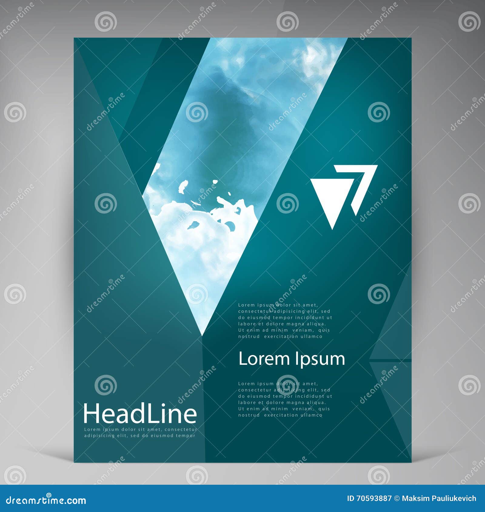 Abstract Vector Modern Flyers Brochure. Stock Vector Illustration of