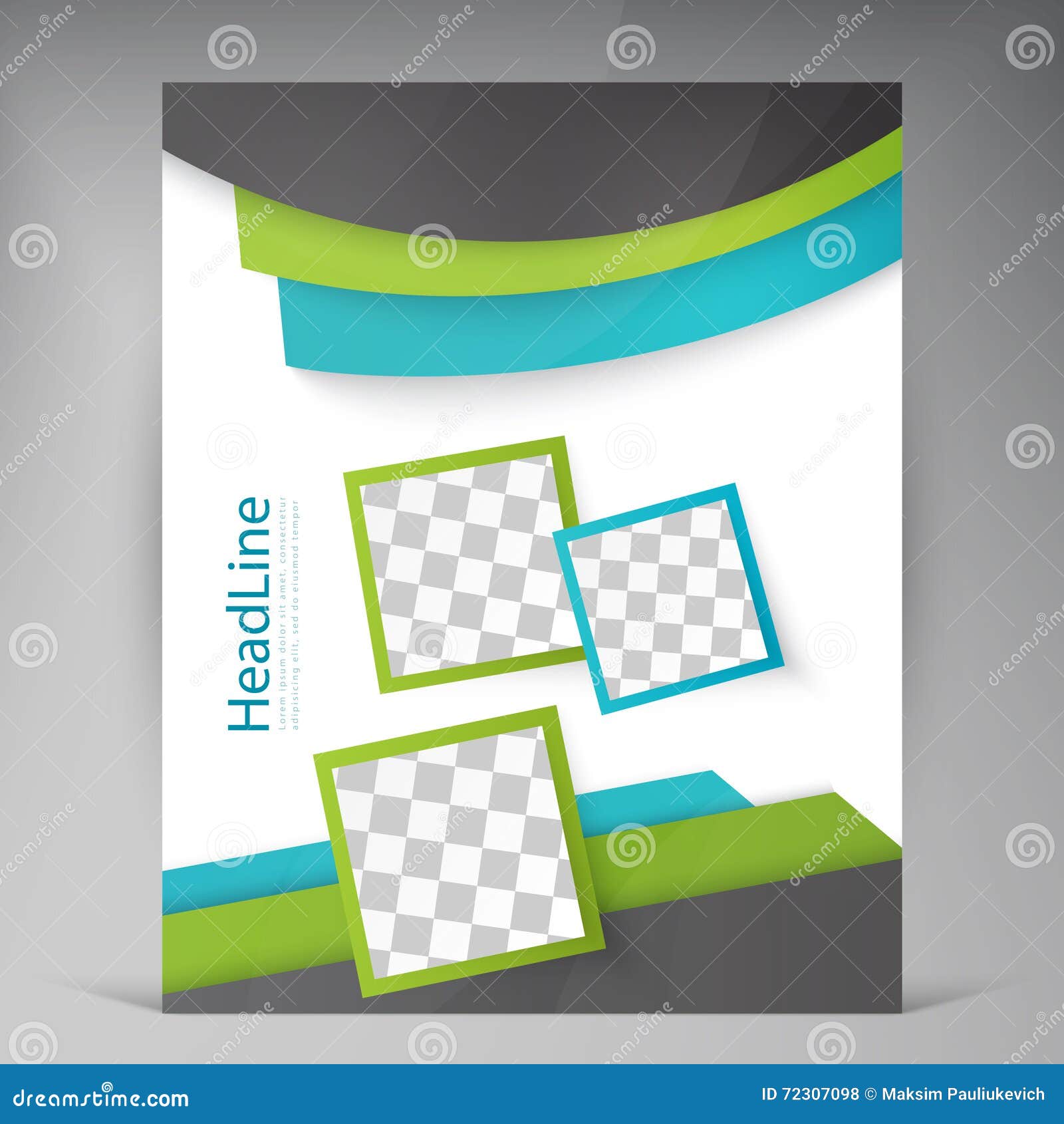 Abstract Vector Modern Flyers Brochure. Stock Vector Illustration of