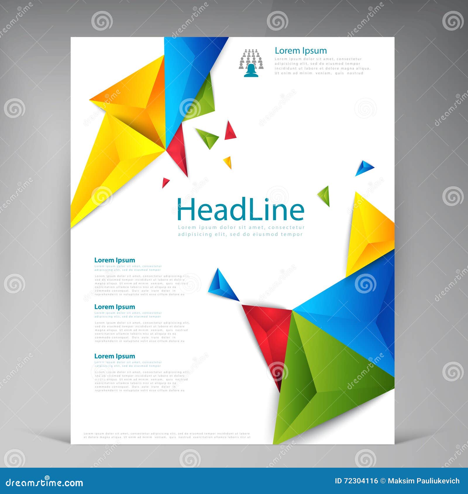 Abstract Vector Modern Flyers Brochure. Stock Vector Illustration of