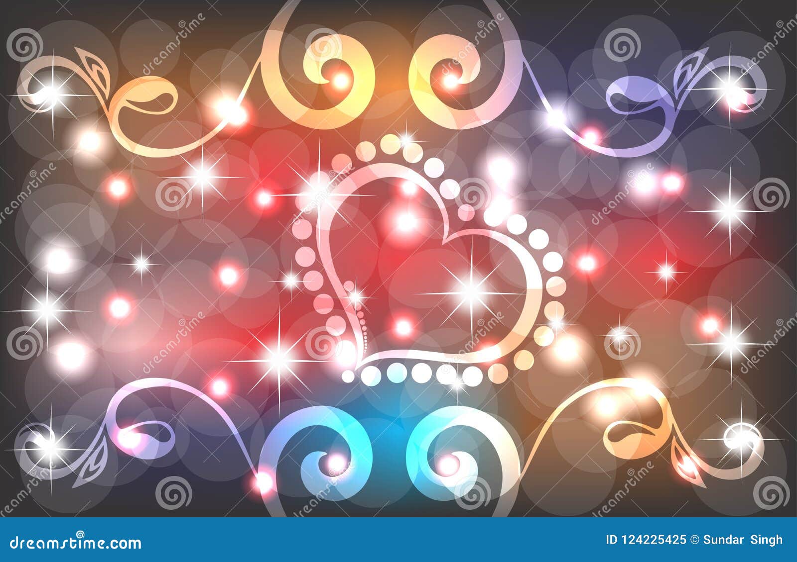 Valentines Day Background. Love Romantic Theme. Beautiful Design Stock  Illustration - Illustration of beige, beautiful: 124225425