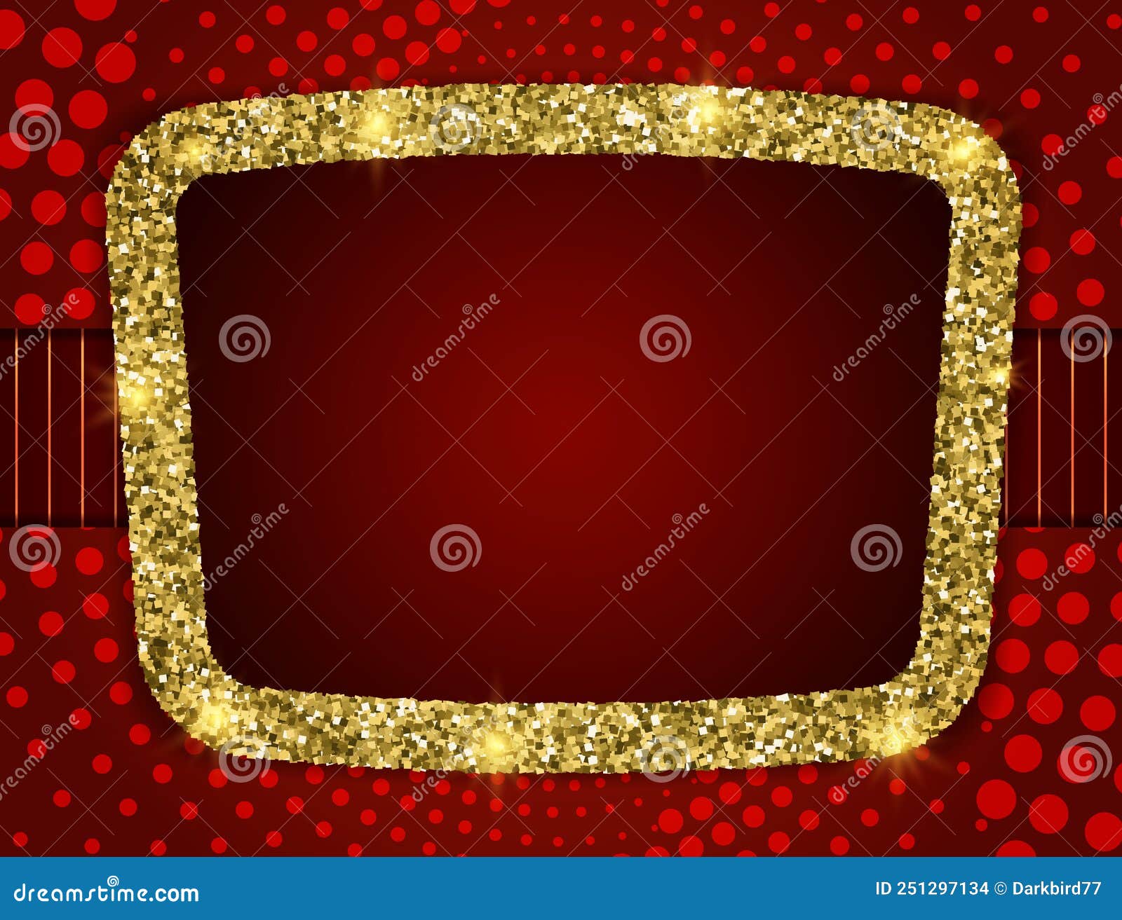 Abstract Vector Pattern Red Dots Spiral Background Illustration with