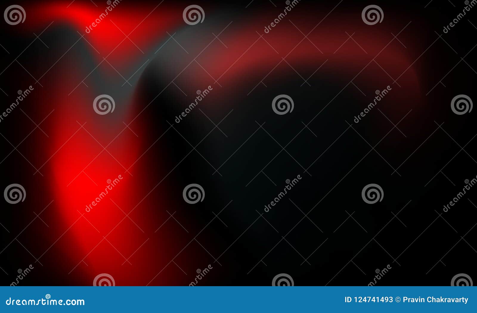 An Abstract Vector Red and Black Shaded Background with a Curving or