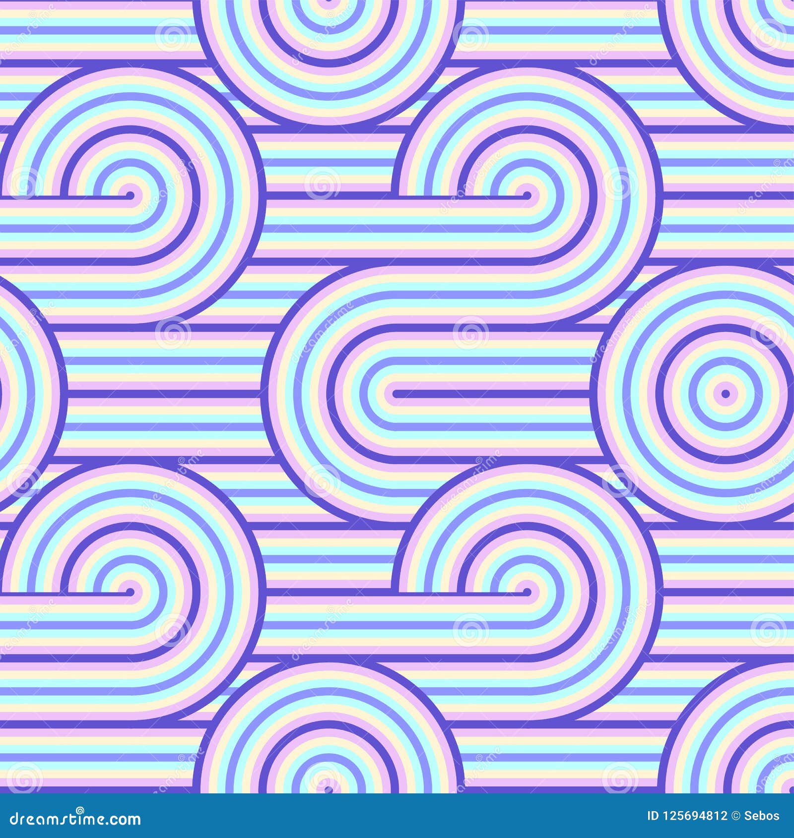 abstract  seamless op art pattern. colorful pop art, graphic ornament. optical illusion 70s.