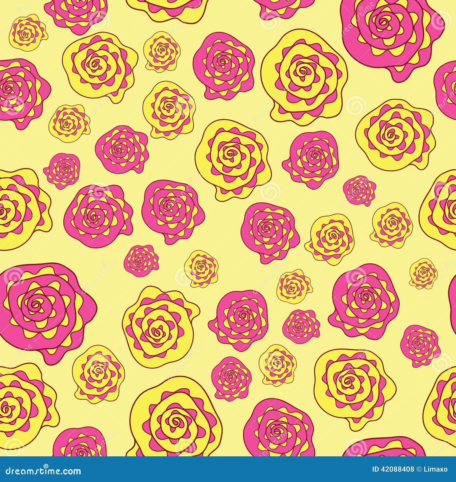 abstract  seamless pattern with flloral