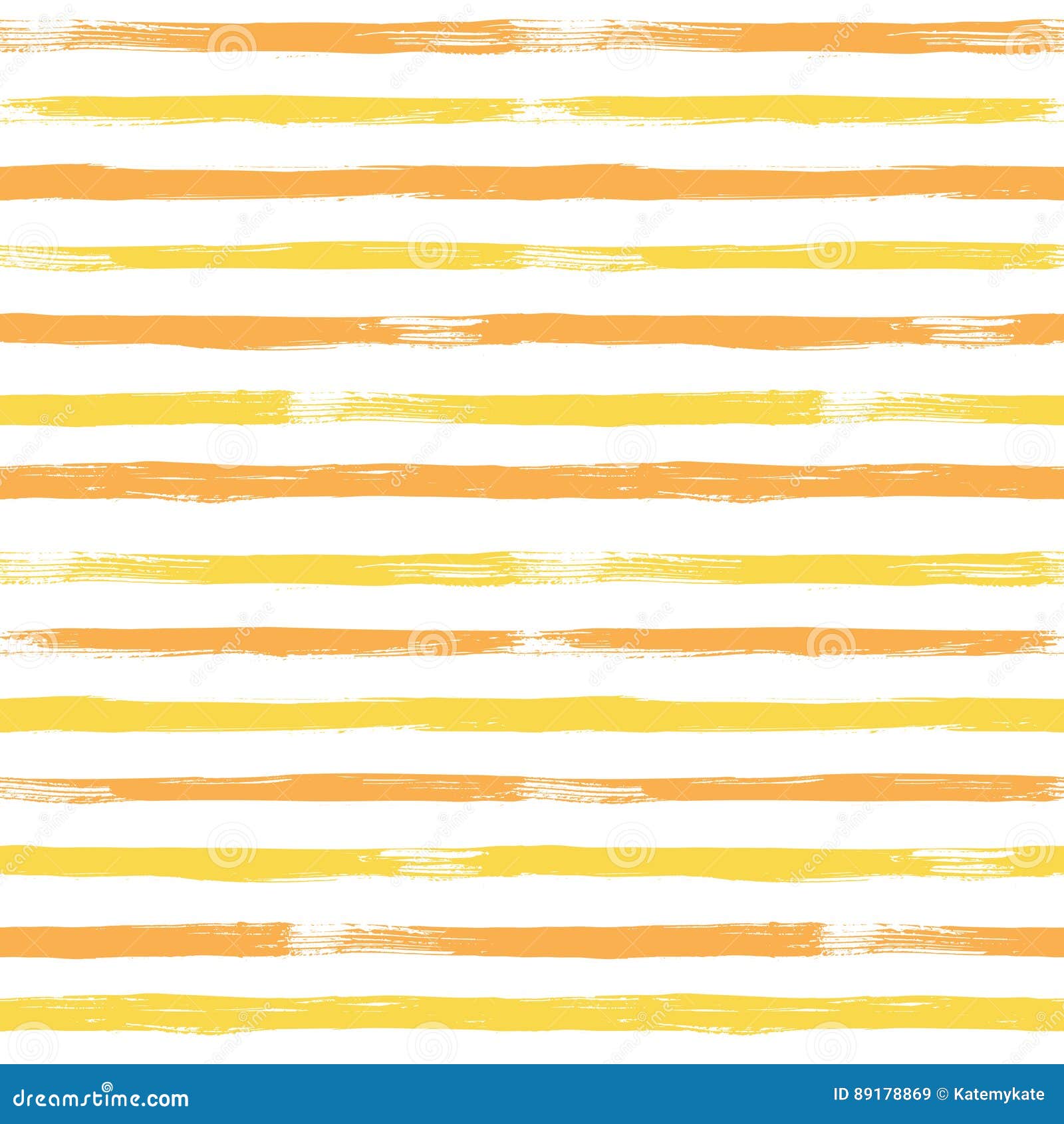 Abstract Vector Seamless Pattern with Yellow and Orange Striped. Stock