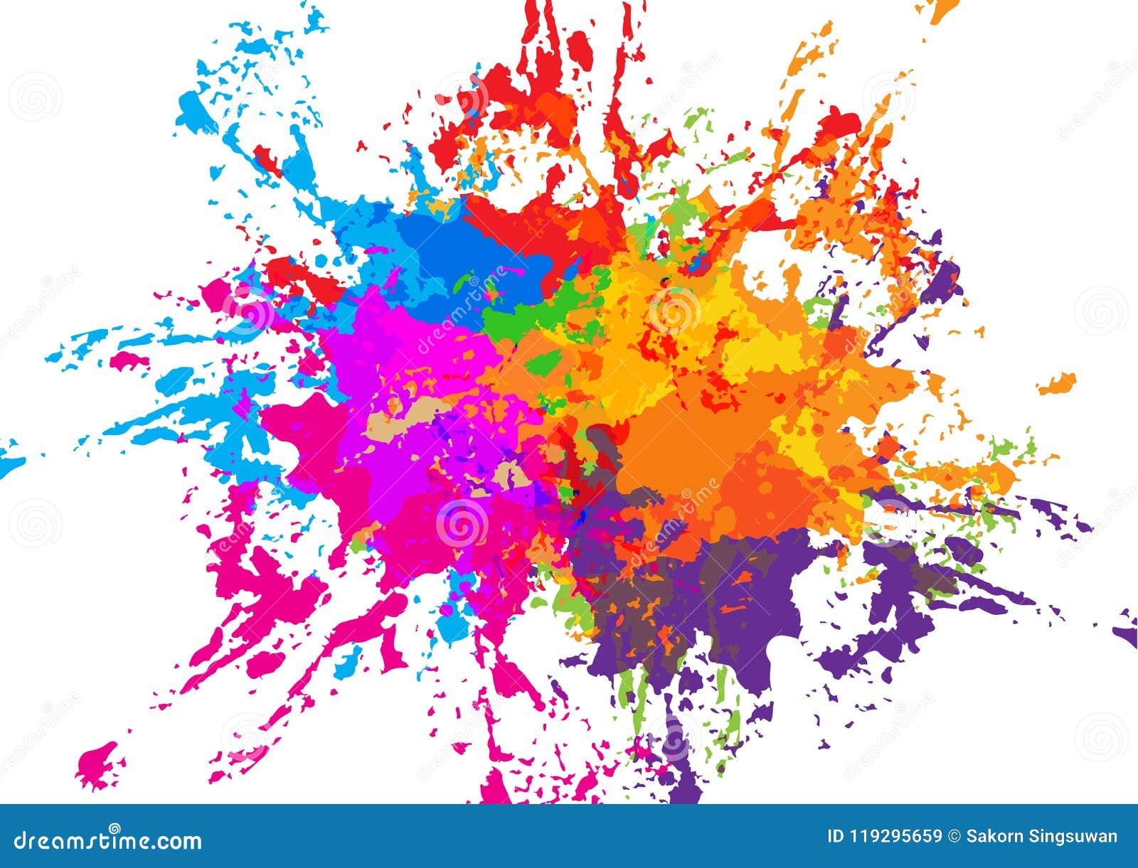 Abstract Vector Splatter Colorful Background Design. Illustration Vector  Design Stock Vector - Illustration of modern, decorative: 119295659