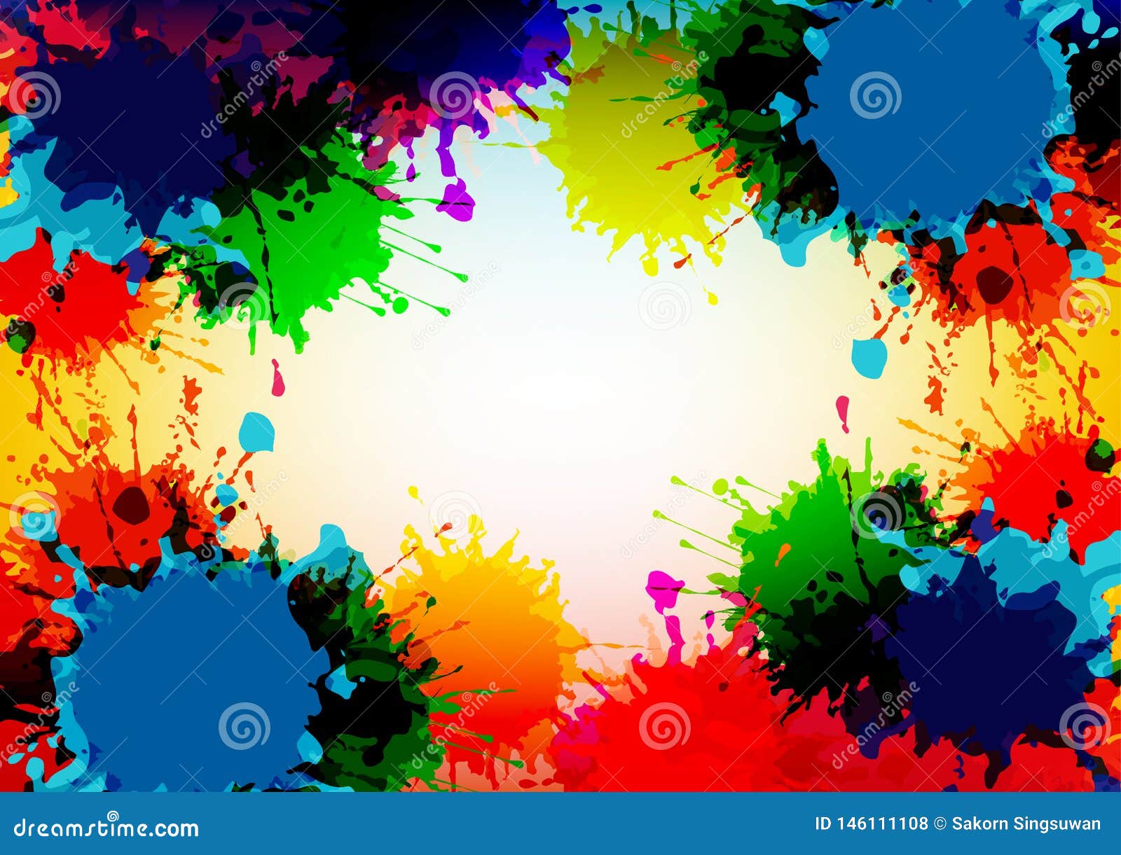 Abstract Vector Splatter Colorful Background Design. Illustration Vector  Design Stock Vector - Illustration of blue, background: 146111108