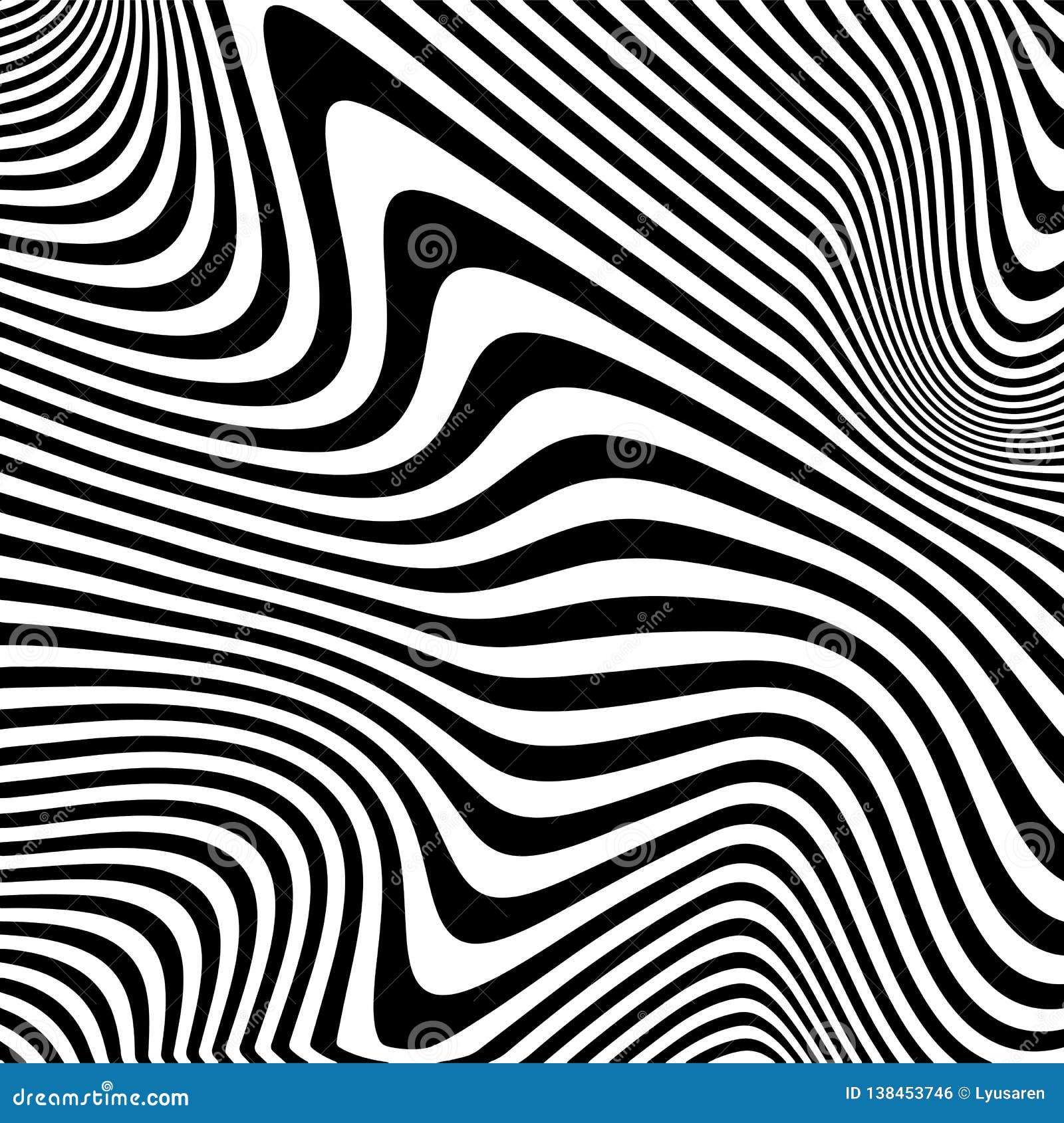 Abstract Geometric Pattern with Visual Distortion Effect Stock