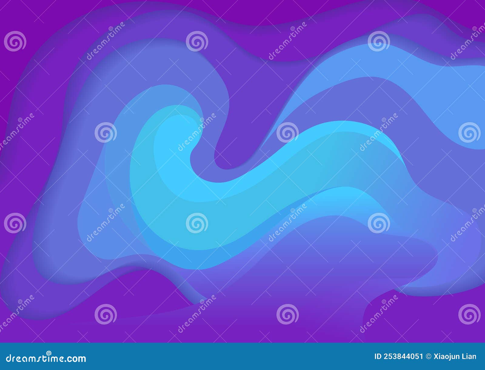 abstract  wavy pattern background in purple, blue and cyan gradient, can be used for tech-sensed websites, banners, poster